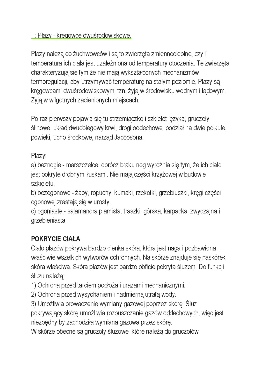Płazy - kręgowce dwuśrodowiskowe