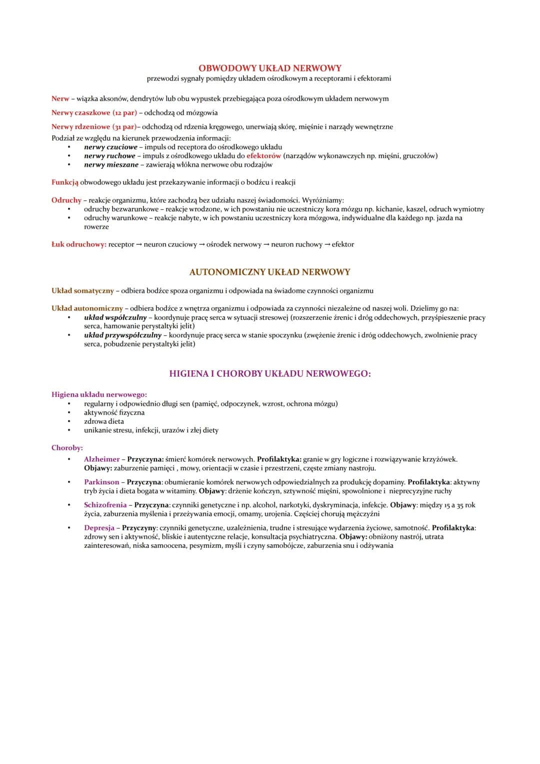 Funkcje układu nerwowego:
odbiór i analizowanie bodźców pochodzących z środowiska zewnętrznego iz wnętrza ciała
reagowanie na bodźce
regulow