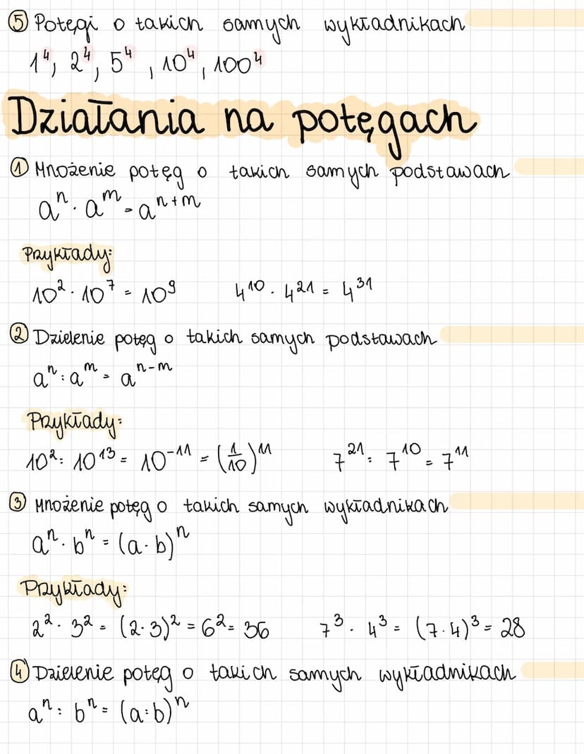 1 Potęga o NykTadniku naturalnym
a·a=a² a·a·a=a³
Przykłady:
2-2=2²=4 3·3·3=3³=27
12
POTĘGI
Przykłady:
3-2=(1) 2
Potęga o wykładniku całkowit