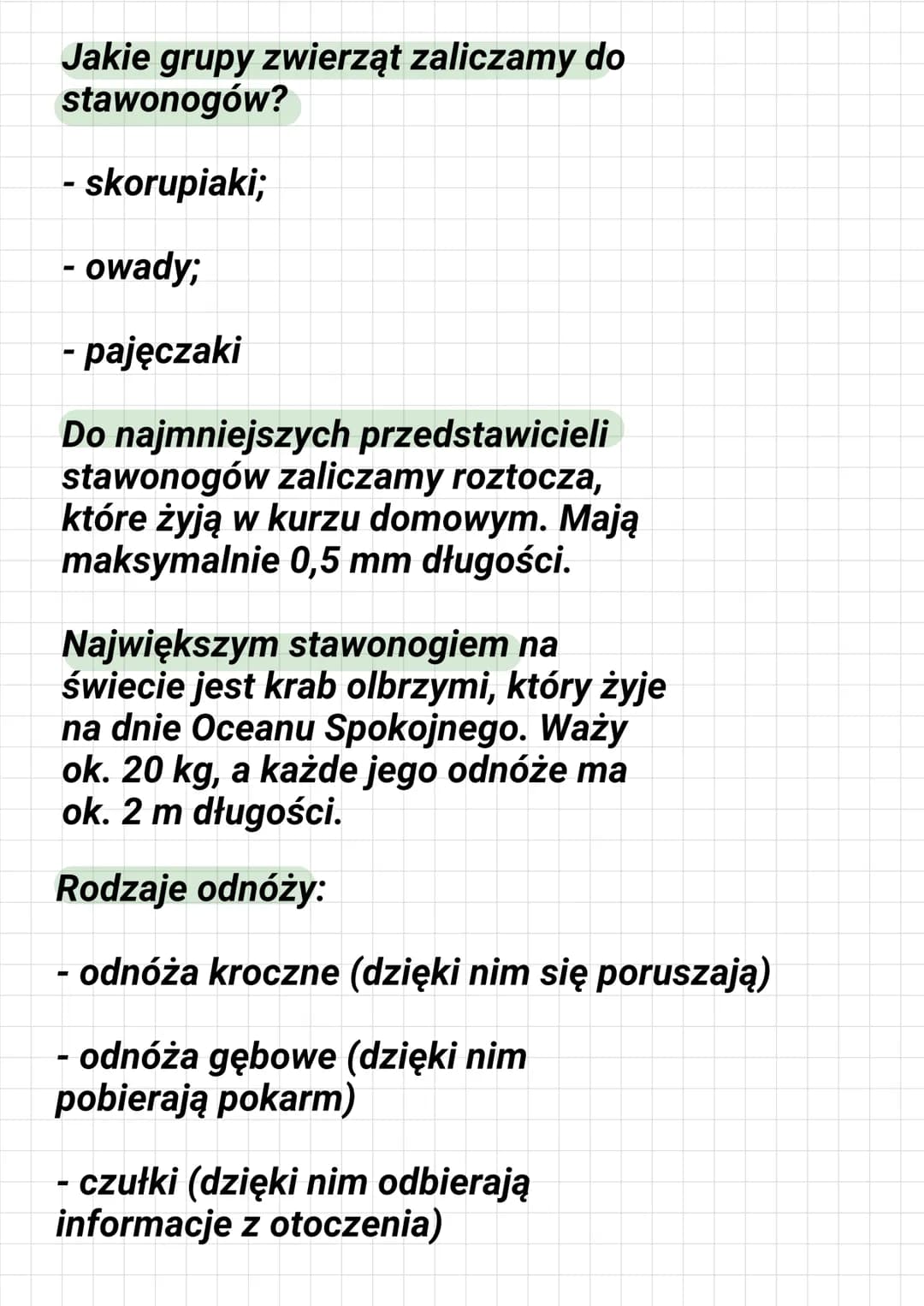 DZIAŁ III STAWONOGI I MIĘCZAKI
Co to jest staw?
To ruchome połączenie części
szkieletu
Gdzie żyją stawonogi?
Stawonogi żyją prawie we wszyst