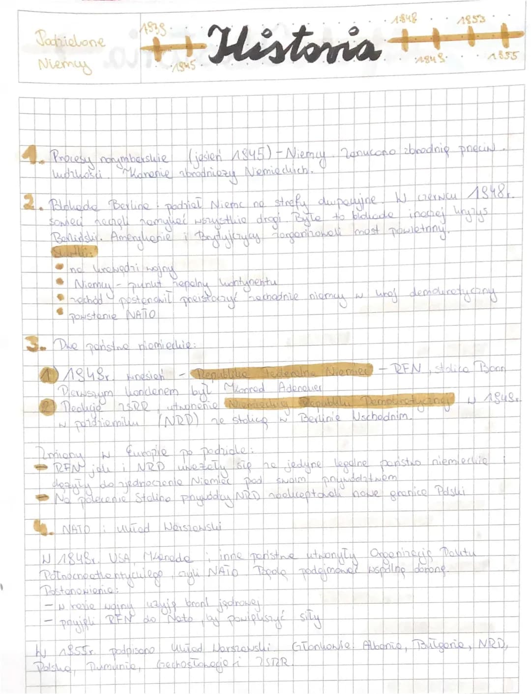 Podzielone Niemcy: Procesy Norymberskie, Blokada Berlina i NATO vs Układ Warszawski