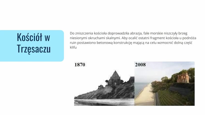 Rzeźbotwórcza
działalność
morza Czynniki warunkujące niszczącą działalność morza
-Siła fal
-Wysokość fal
-Pływy
-Rodzaj skał budujących wybr