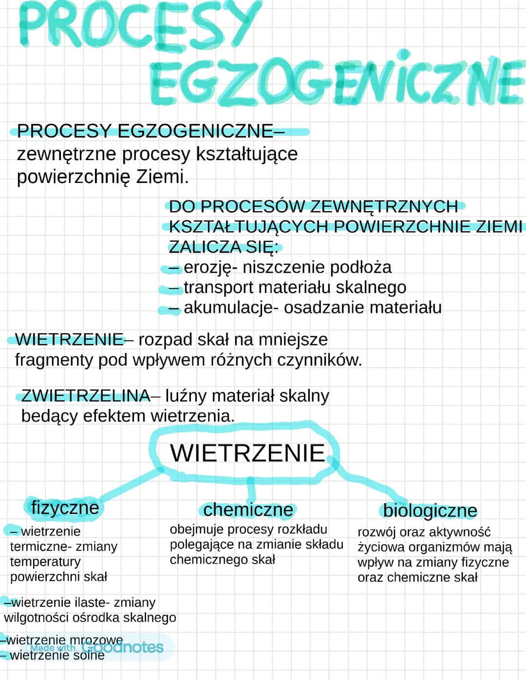 PROCESY EGZOGENICZNE 