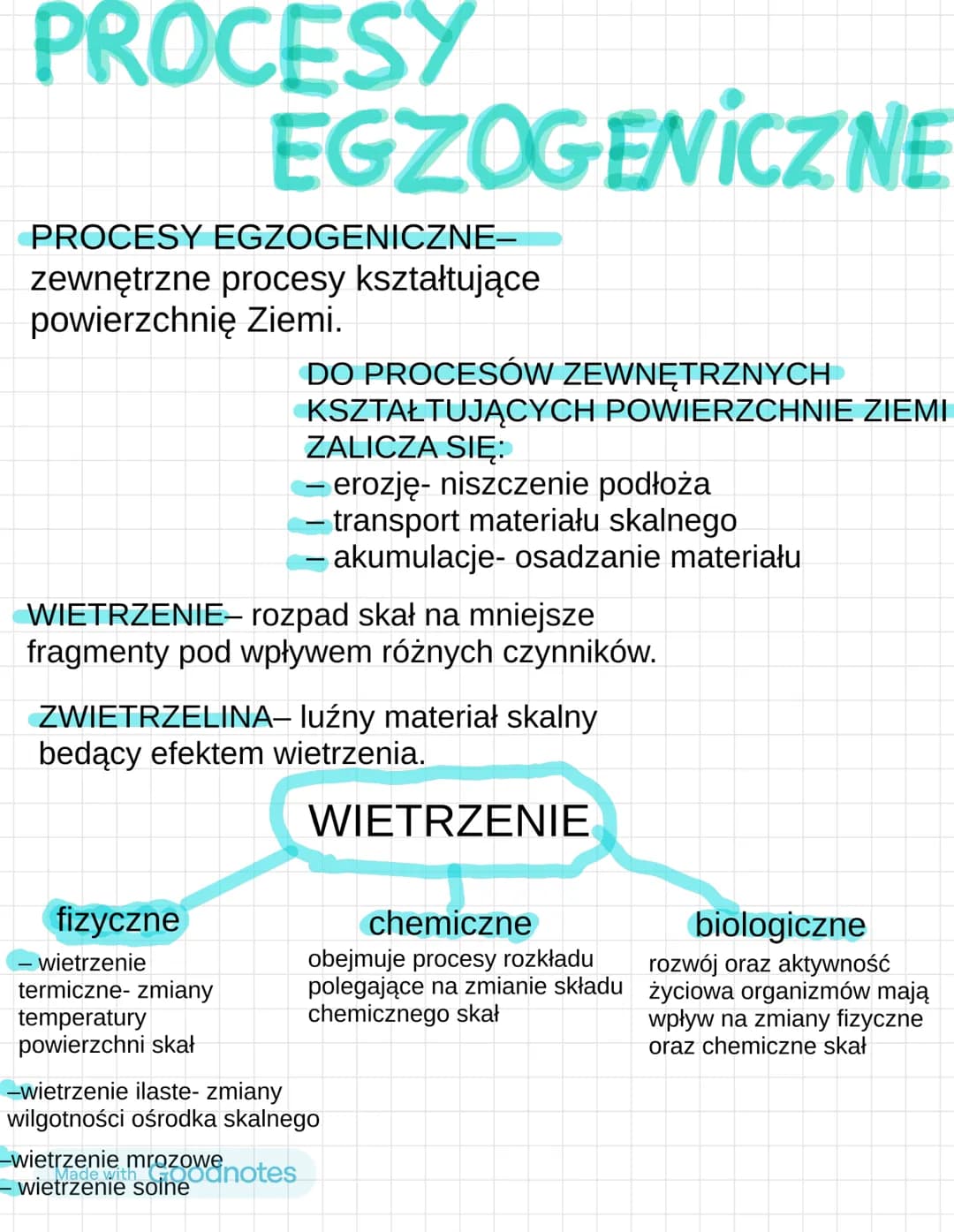 PROCESY
EGZOGENICZNE
PROCESY EGZOGENICZNE-
zewnętrzne procesy kształtujące
powierzchnię Ziemi.
DO PROCESÓW ZEWNĘTRZNYCH
KSZTAŁTUJĄCYCH POWIE