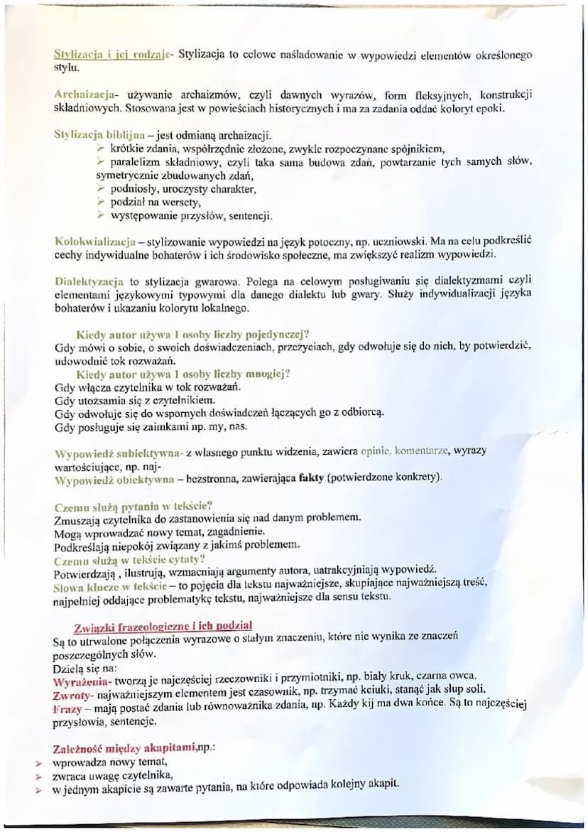 Akt komunikacji językowej i funkcje językowe
Funkcja informatywna, Komunikat, Funkcja poetycka, Kod, Funkcja ekspresywna, Funkcja
impresywna