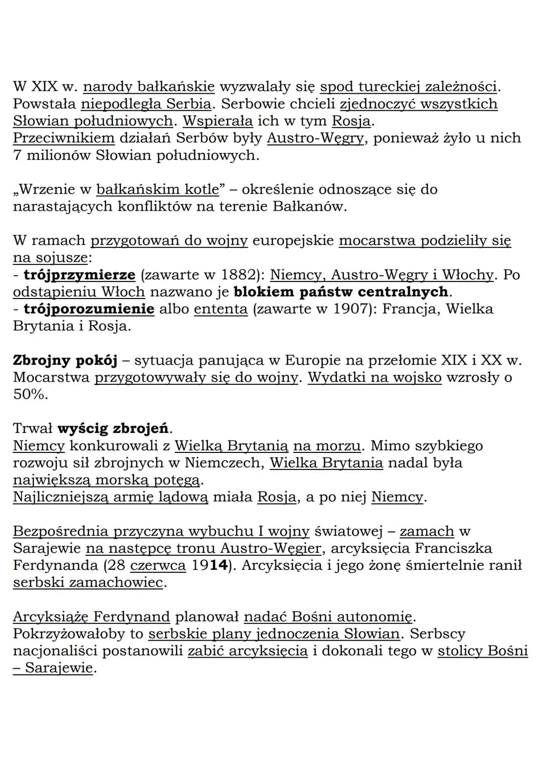 MZ_LEARNING_KNOW
Od „zbrojnego pokoju"
do I wojny światowej
Klasa 7, Historia, GWO
Zjednoczenie Niemiec (1871 r.) naruszyło, przyjętą na kon