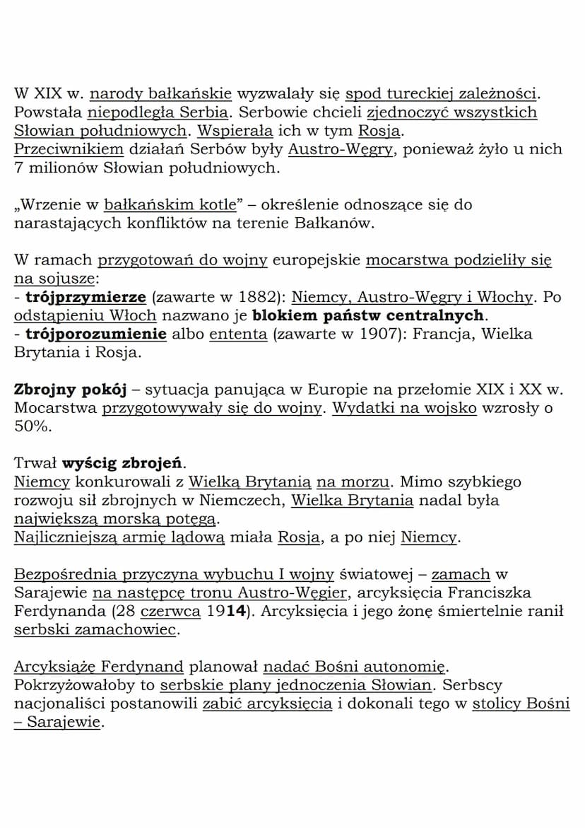 MZ_LEARNING_KNOW
Od „zbrojnego pokoju"
do I wojny światowej
Klasa 7, Historia, GWO
Zjednoczenie Niemiec (1871 r.) naruszyło, przyjętą na kon