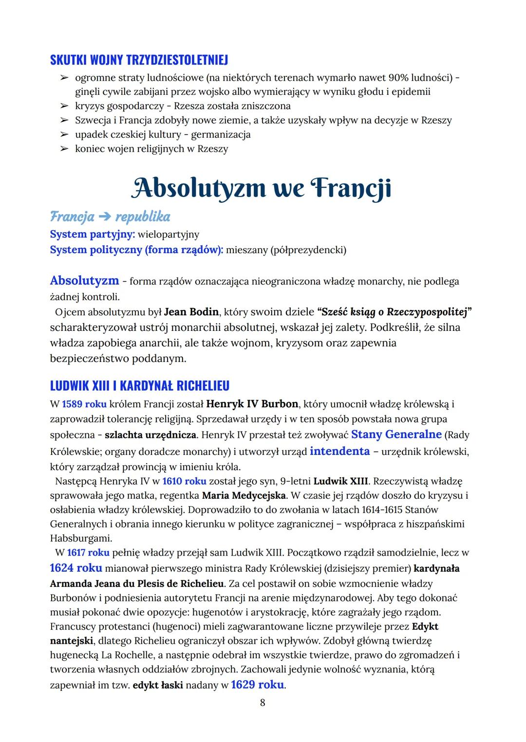 --- OCR Start ---
Angielska wojna domowa
XVII wiek → wiek wojen
Anglia → królewska monarchia parlamentarna
Głową Kościoła jest monarcha - ko