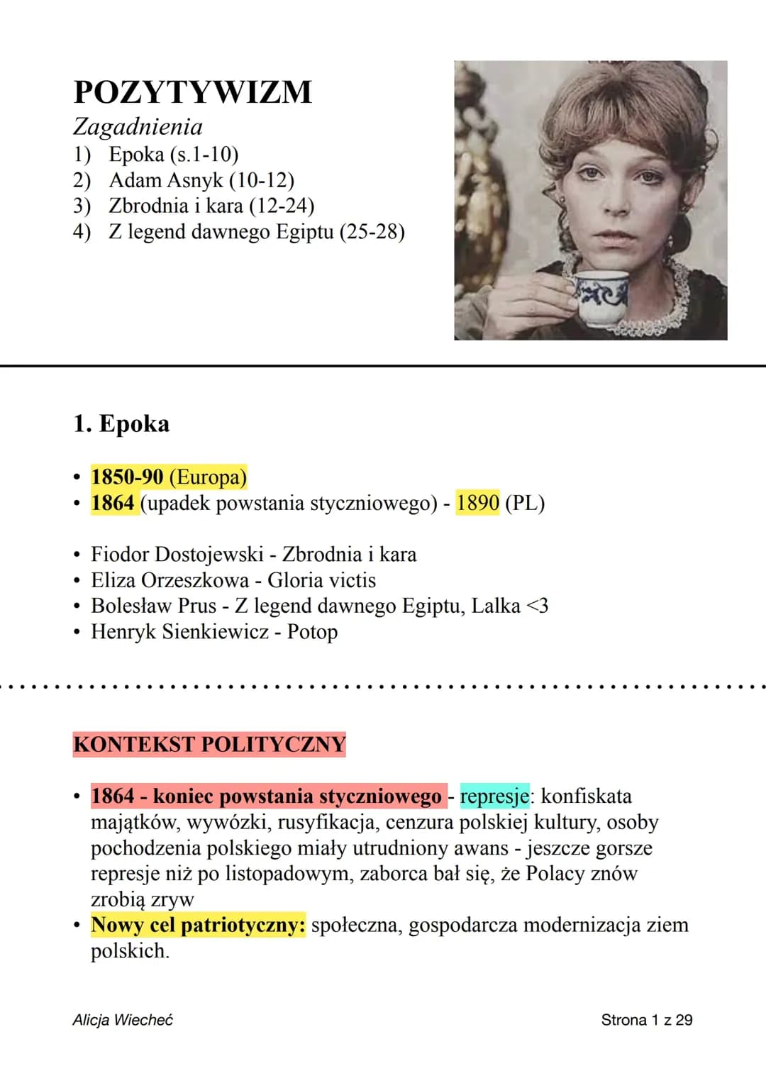pozytywizm - epoka, cechy, kontekst, kierunki, malarstwo, realizm w literaturze i malarstwie