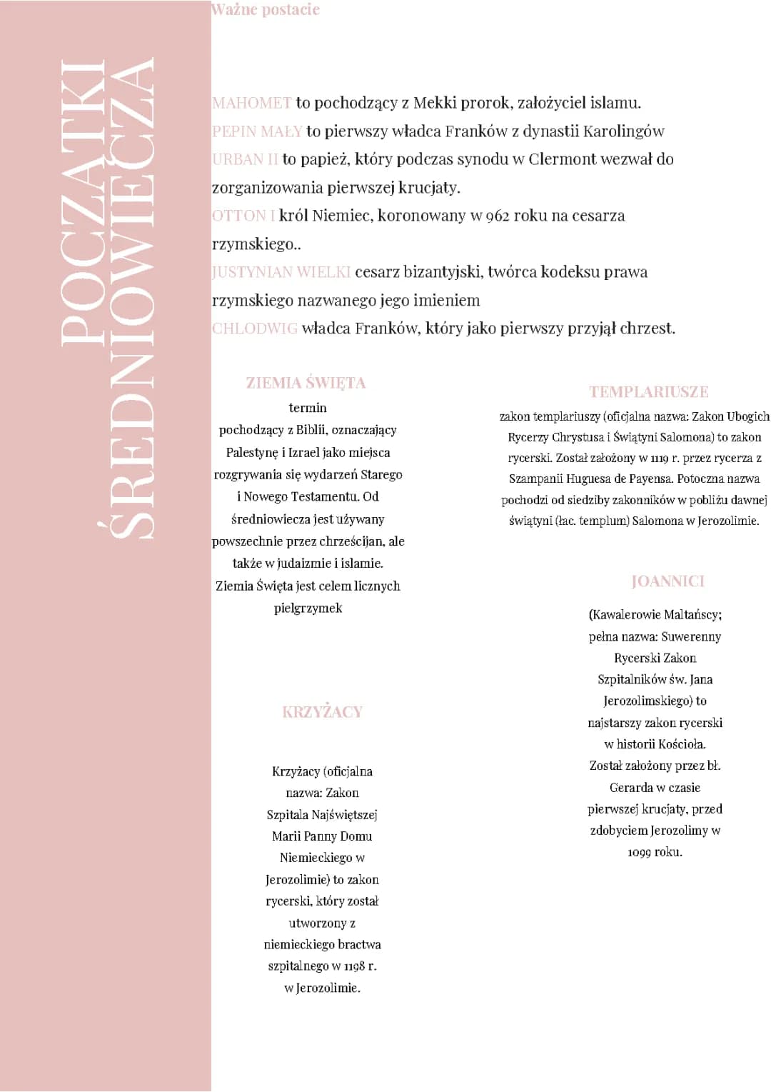 Początki średniowiecza
