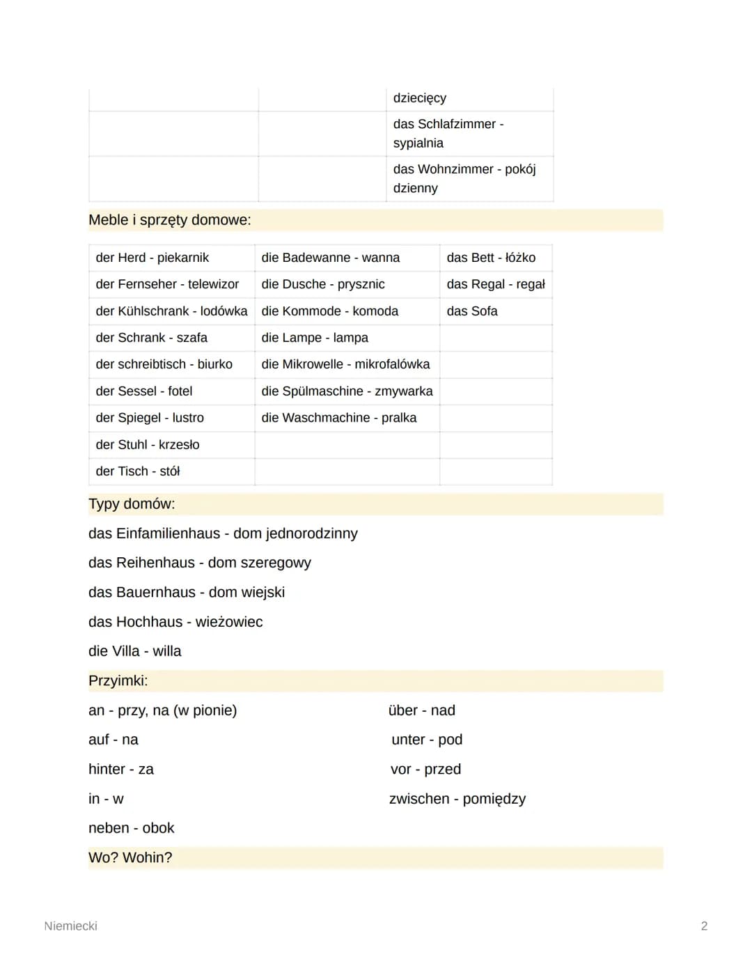 Niemiecki
Przypadki:
Przypadek
Mianownik (
kto? co?)
Dopełniacz
(kogo? czego?)
Celownik
(komu? czumu?)
I. pojedyncza
mein
dein
sein
ihr
Bier