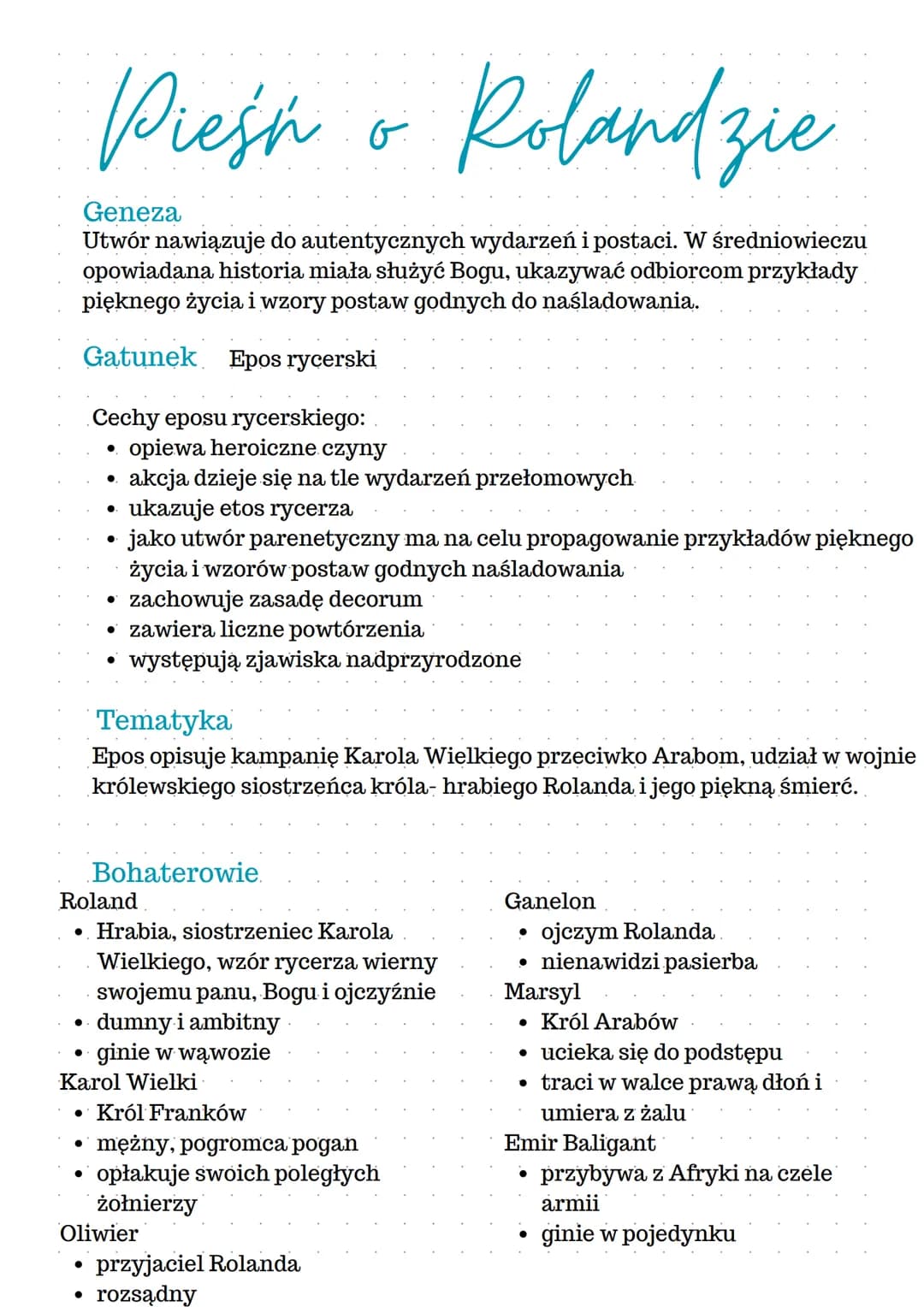 Geneza
Utwór nawiązuje do autentycznych wydarzeń i postaci. W średniowieczu
opowiadana historia miała służyć Bogu, ukazywać odbiorcom przykł