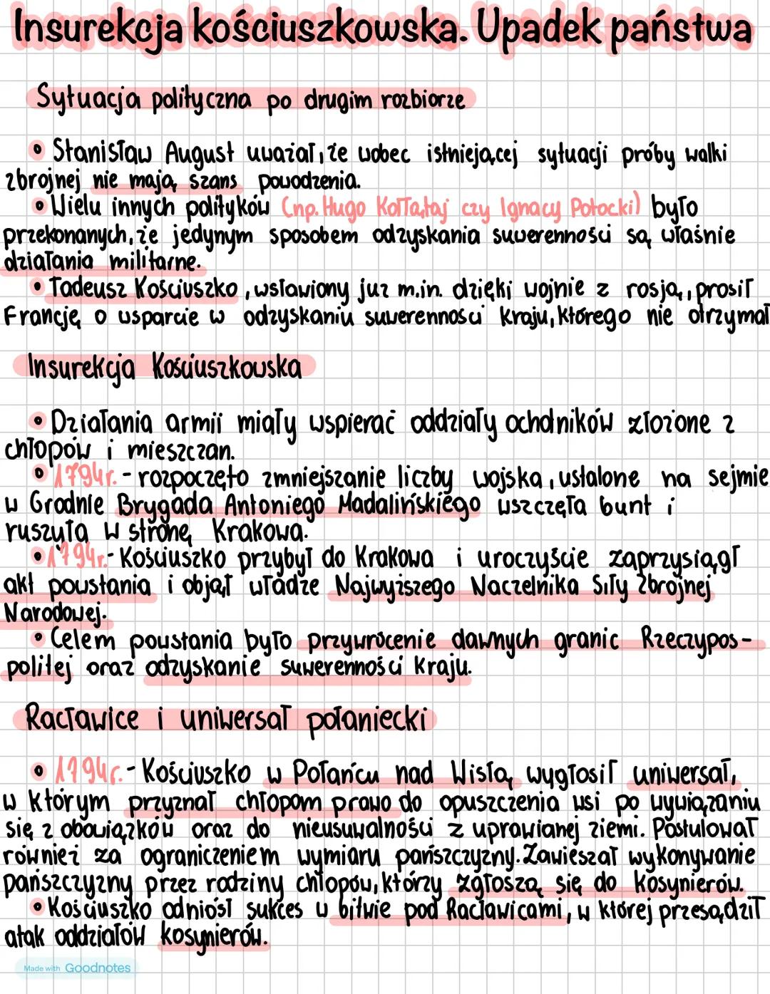 Rozwój poustania

• Kilka tygodni po wygranej bituie u Racławicach wybuchiy powsta-
nia w Warszawie Wilnie.
• Niedlugo po drugim rozbiorze i