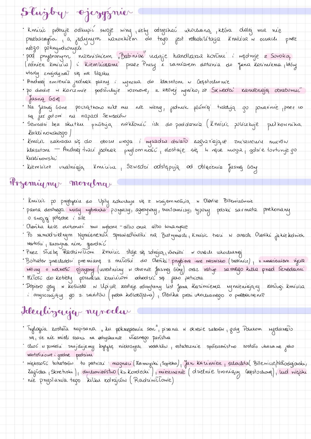 L> środkowa część Trylogii" Sienkiewicz (1886r.)
دا
·powieść historyczna, przygodowa, pełna zwrotów akyi, rozezngwa się
обертије water пупас