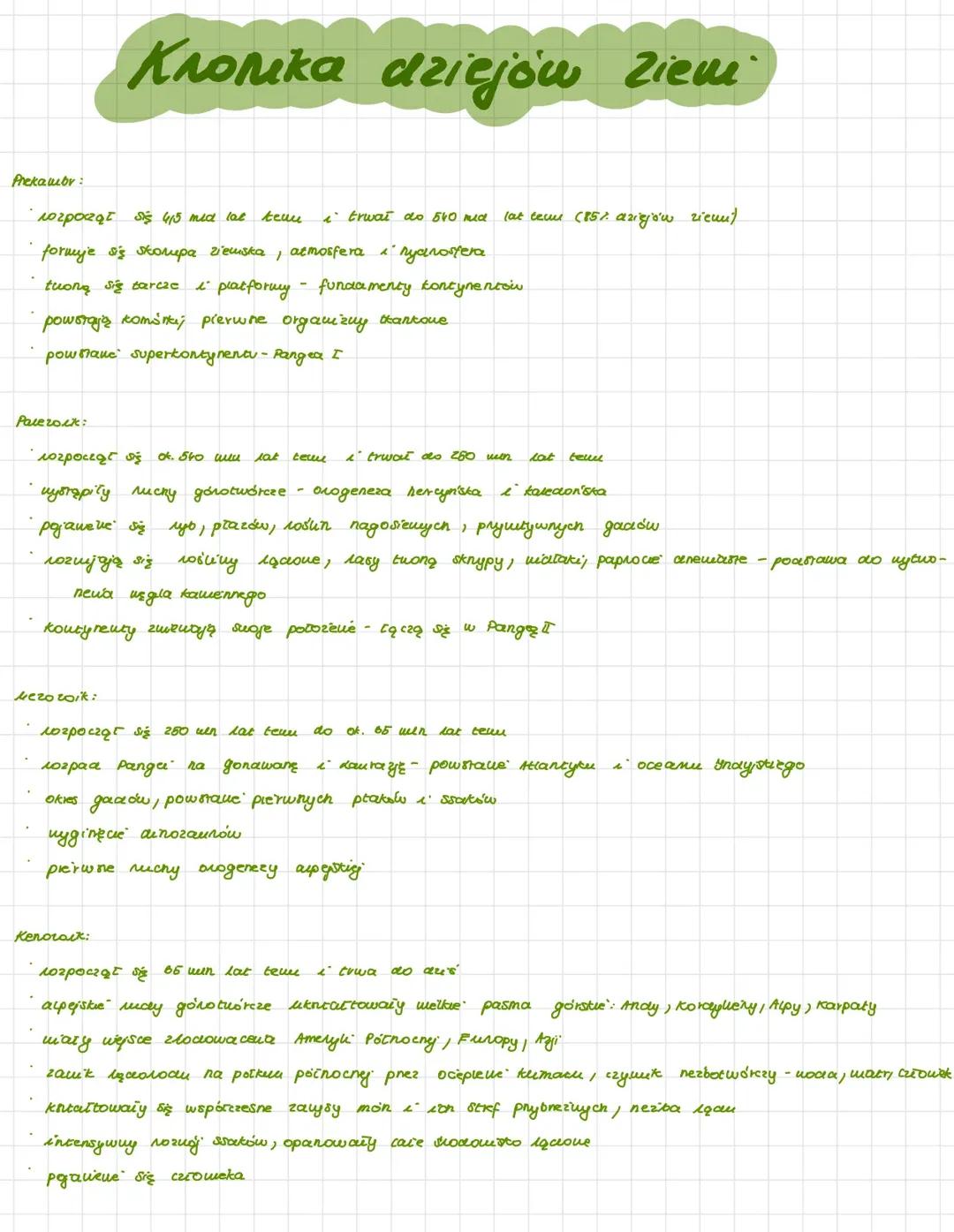 geografia kronika dziejów ziemi 