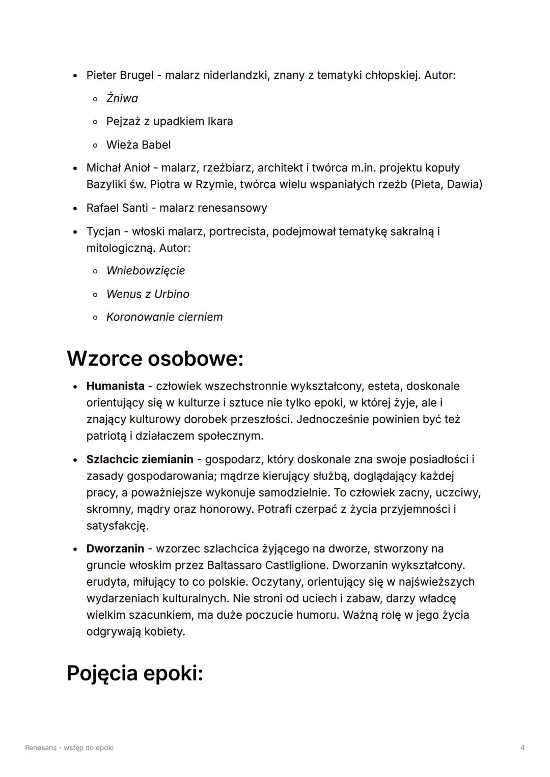 Renesans - wstęp do epoki
Tags
Renesans
Select Obowiązuje na mature
Umiem
"Człowiekiem jestem i nic, co ludzkie nie jest mi obce"
Terencjusz