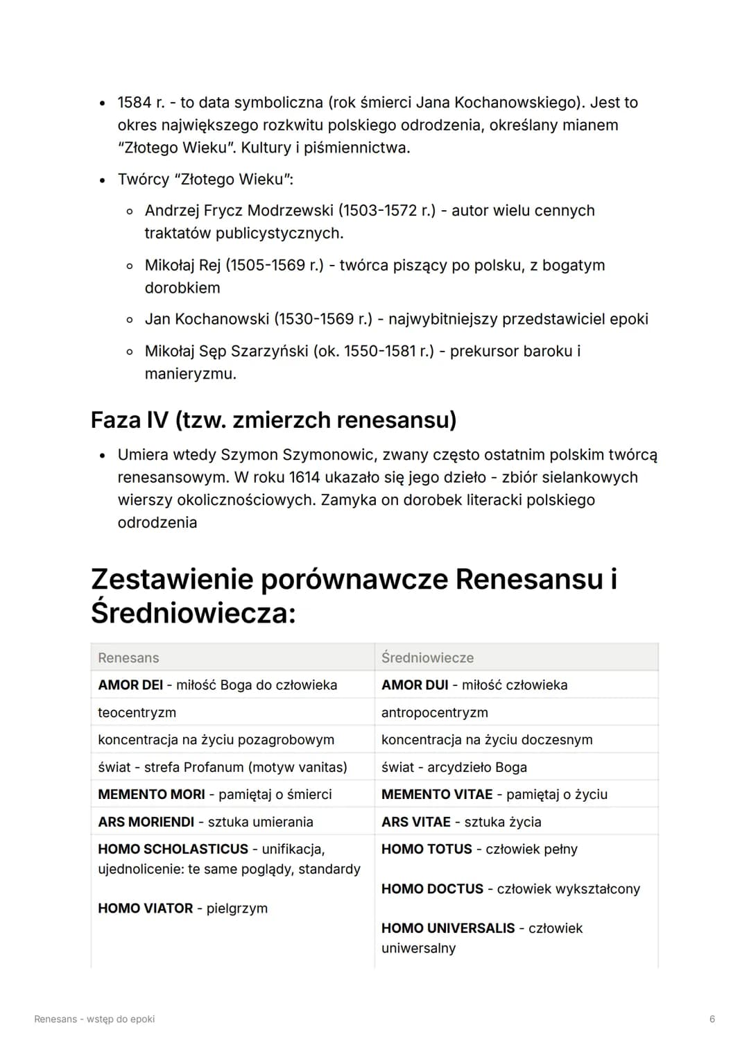 Renesans - wstęp do epoki
Tags
Renesans
Select Obowiązuje na mature
Umiem
"Człowiekiem jestem i nic, co ludzkie nie jest mi obce"
Terencjusz