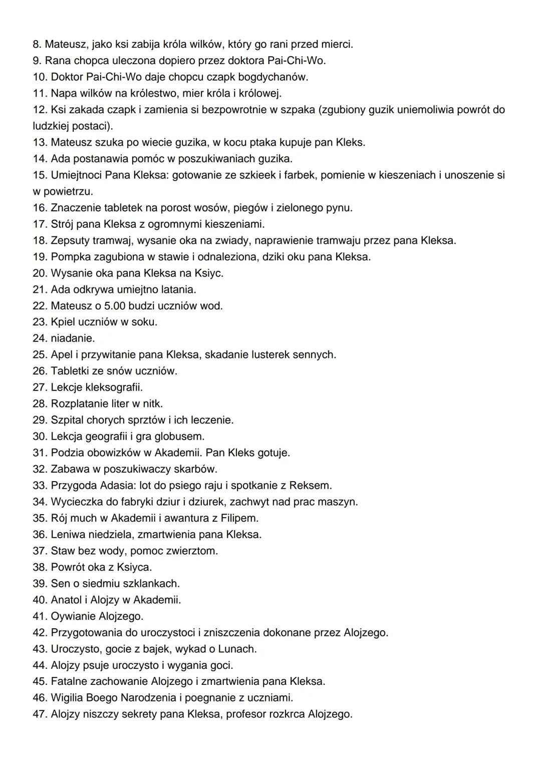 Akademia pana Kleksa
Gówny Bohater:
Pan Ambroy Kleks
Autor:
Jan Brzechwa
Inni bohaterowie:
Adam Niezgódka
Szpak Mateusz
Fryzjer Filip
Alojzy