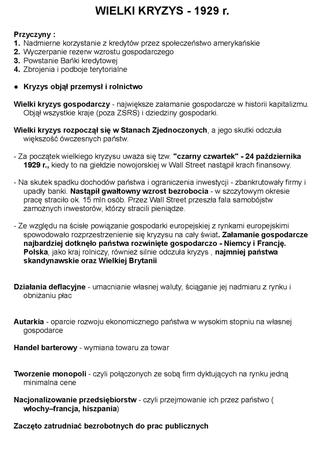 Wielki kryzys