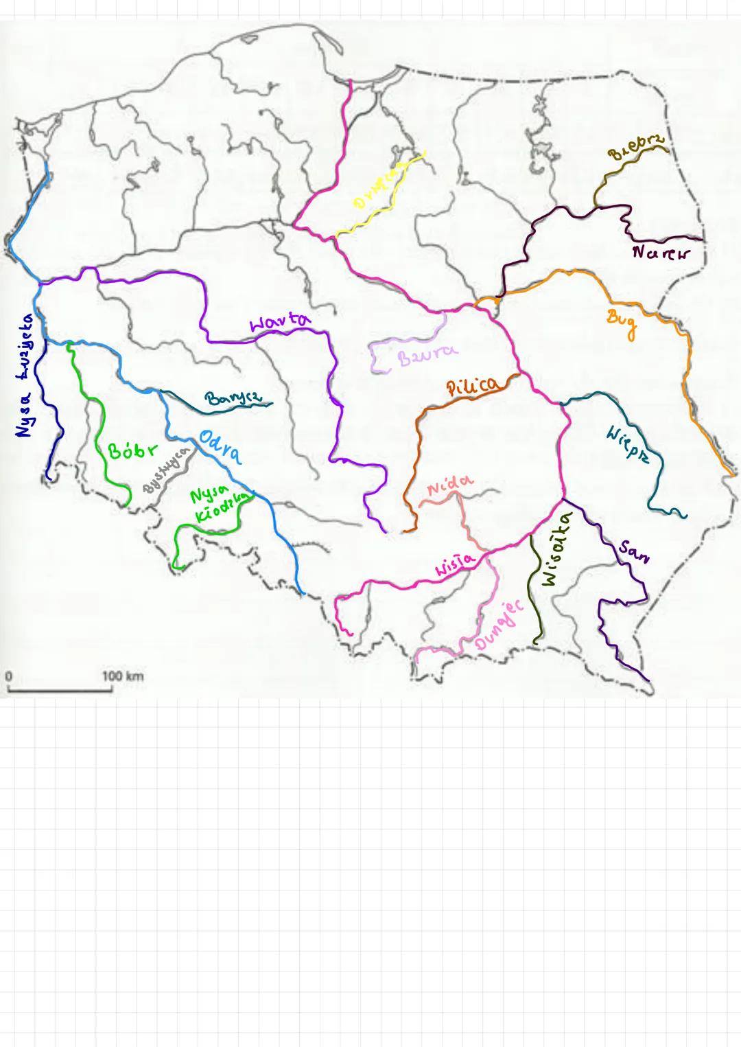 Nysa ћuzjска
Bóbr
100 km
Вузякуса
Warta
Barycz
Odva
Nysa
Kłodzka
Baura
Pilica
Nida
Wisia
Dunajec
Wisoika
Biebrzi
Narew
Вид
Wiepiz
San