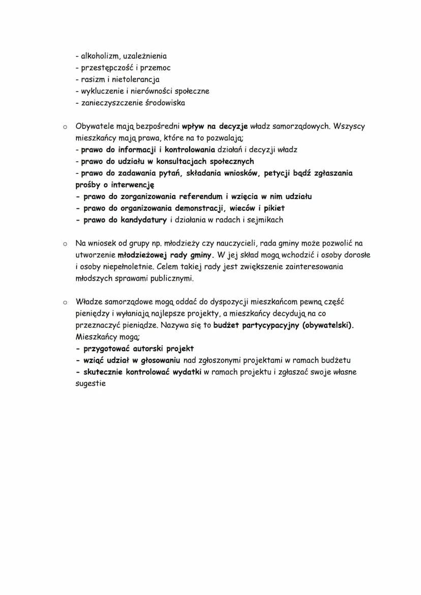 SAMORZĄD SZKOLNY
O Szkoła to miejsce, gdzie uczymy się socjalizacji, norm i wartości. Zdobywamy
też umiejętności i wiedzę przydatne w dalszy