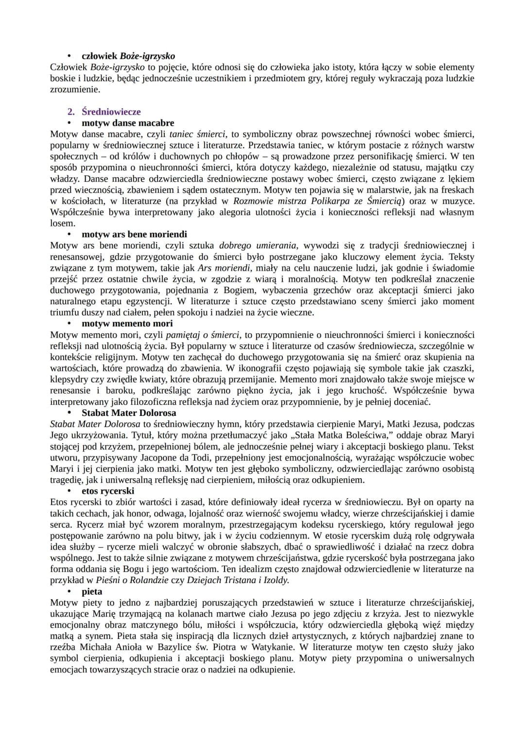 --- OCR Start ---
1. Antyk
Najważniejsze zagadnienia związane z danymi epokami
historia Demeter i Kory
Mit o Demeter i Korze to opowieść o m
