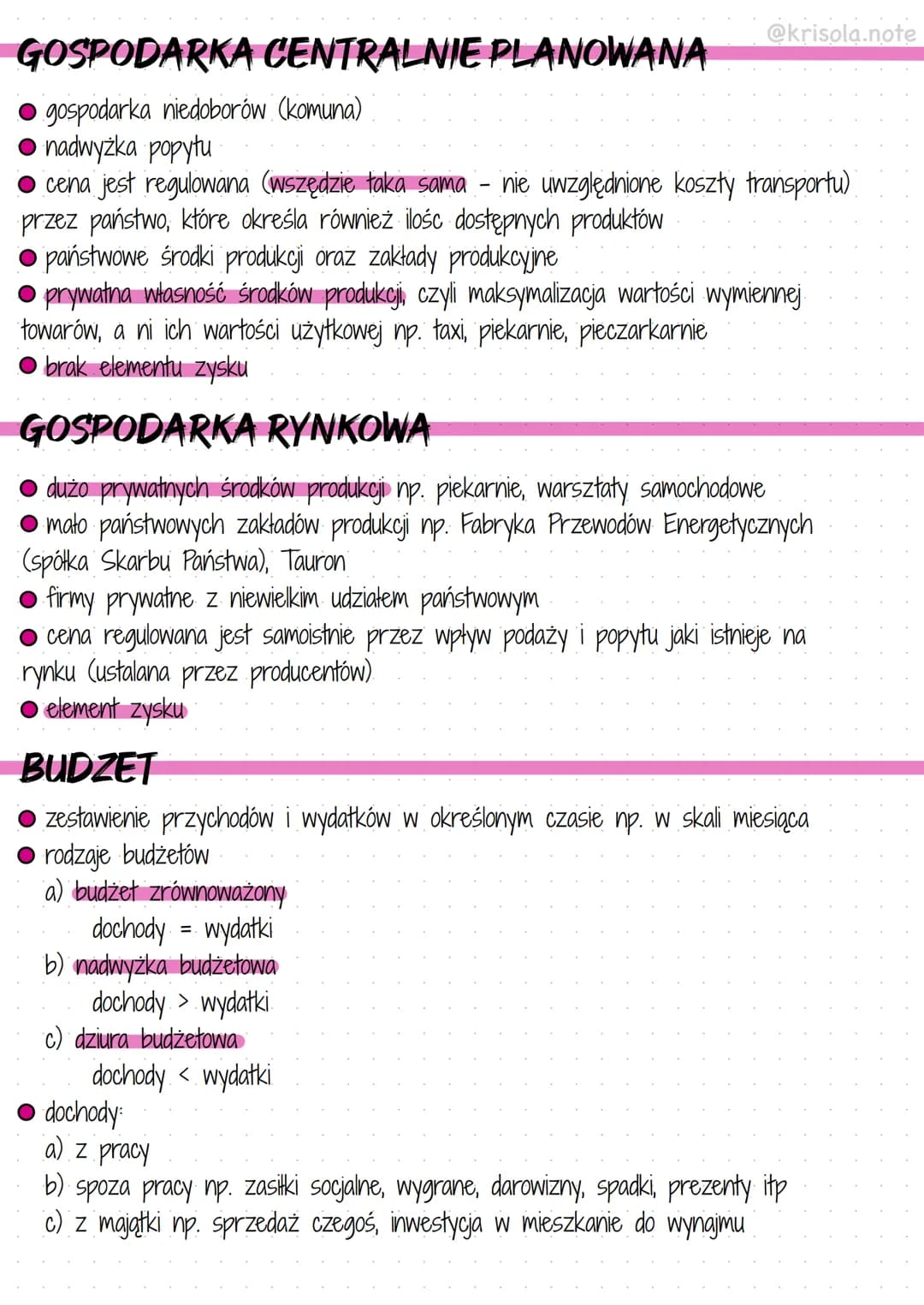 GOSPODARKA CENTRALNIE PLANOWANA
gospodarka niedoborów (komuna)
• nadwyżka popytu
● cena jest regulowana (wszędzie taka sama - nie uwzględnio