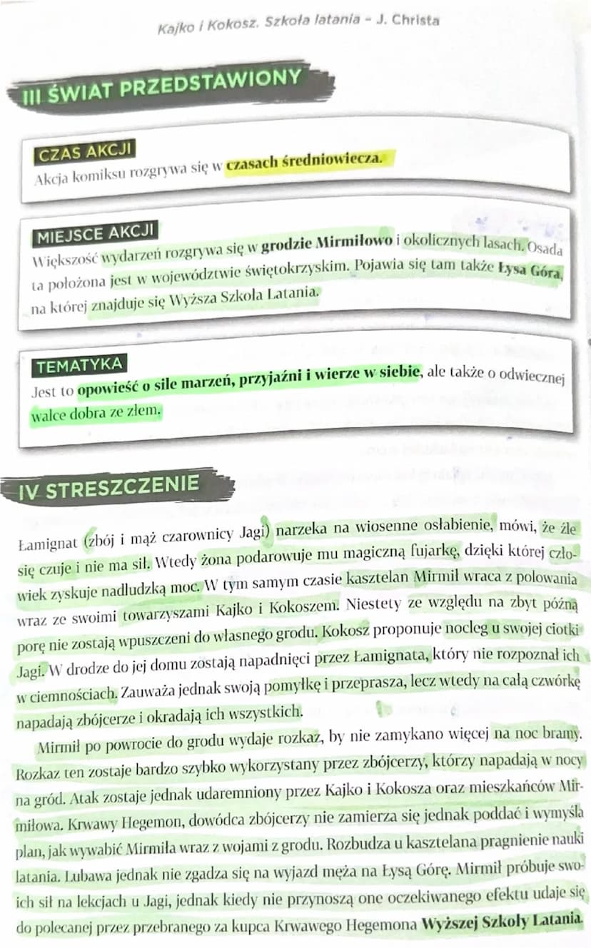 # Kajko i Kokosz. Szkoła latania
J. Christa

# I GENEZA
Seria komiksów o Kajko i Kokoszu jest najpopularniejszym dziełem Janusza Christy. Ka