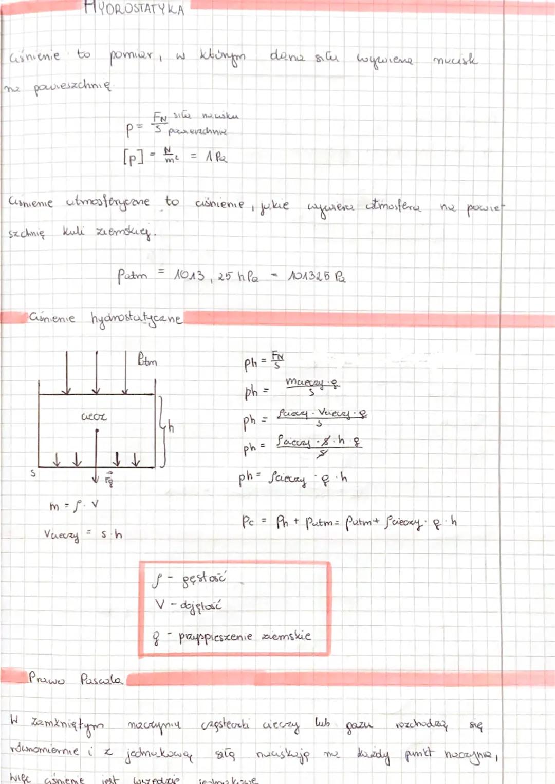 Gśnienie to
HYDROSTATY KA
me pawieszchnię.
S
więc
Cisnienie atmosfery came to ciśnienie, jukie wywiere atmosfera
Szchnię
kuli ziemskieg
ciec