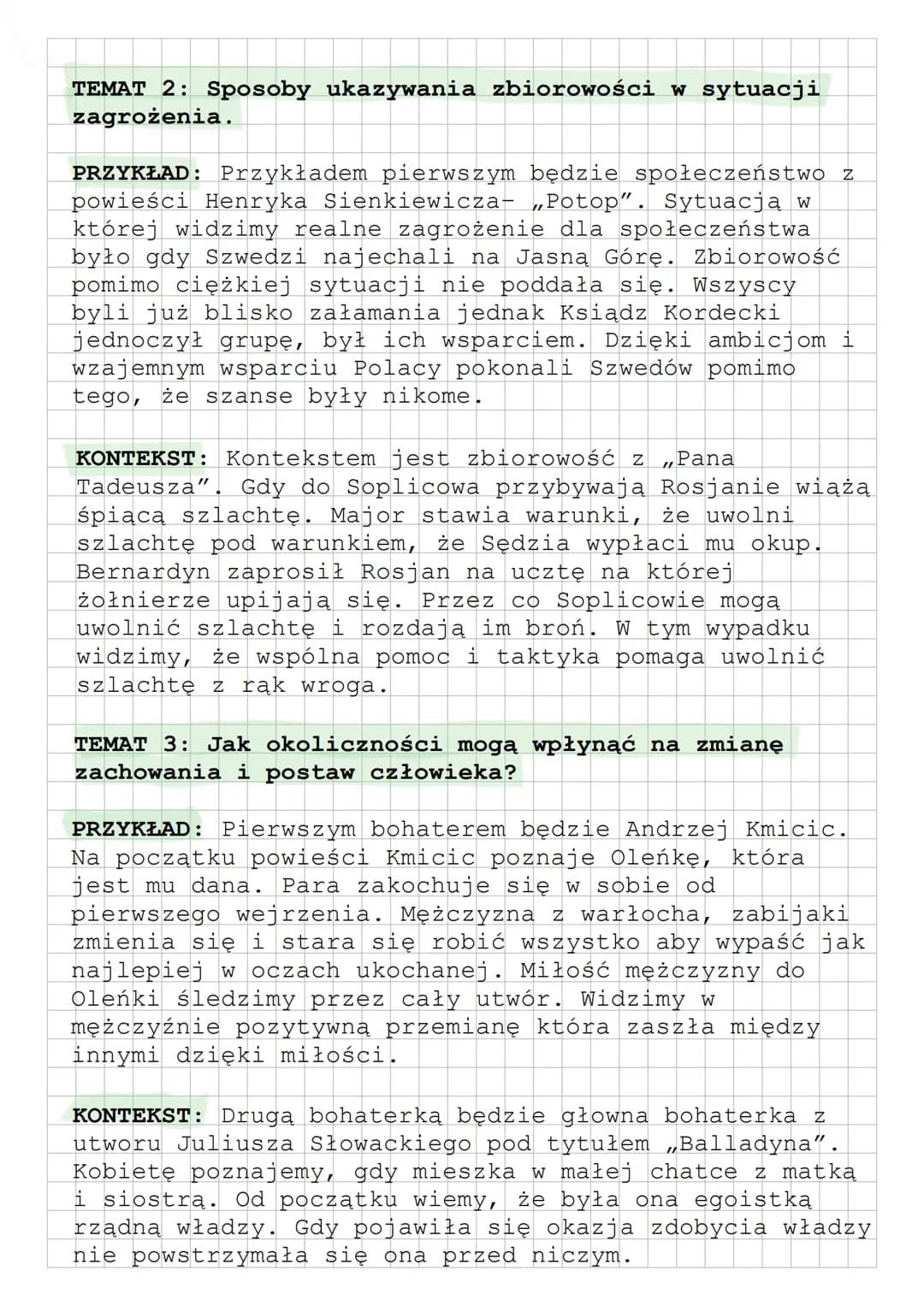 <h2 id="postawyodwagiitchrzostwa">Postawy odwagi i tchórzostwa</h2>
<p>Potop to powieść, która doskonale ilustruje postawy odwagi i tchórzos