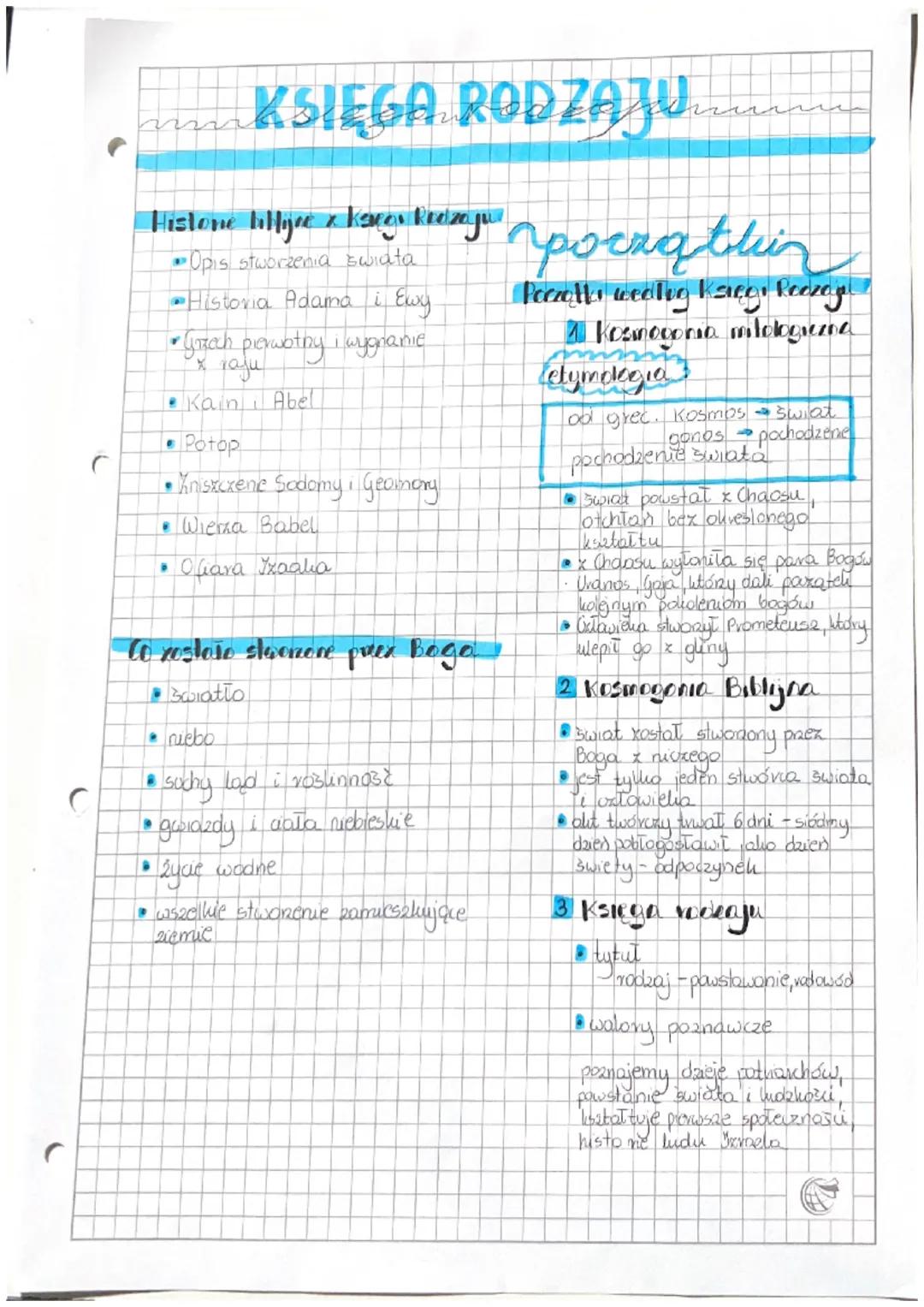 Histone billijne & Kangs Redzaju
P
• Opis stworzenia świata
KSIĘGA RODZAJU
.
-Historia Adama i Ewy
1* Grzech pierwotny i wygnanie
Px raju
Ka