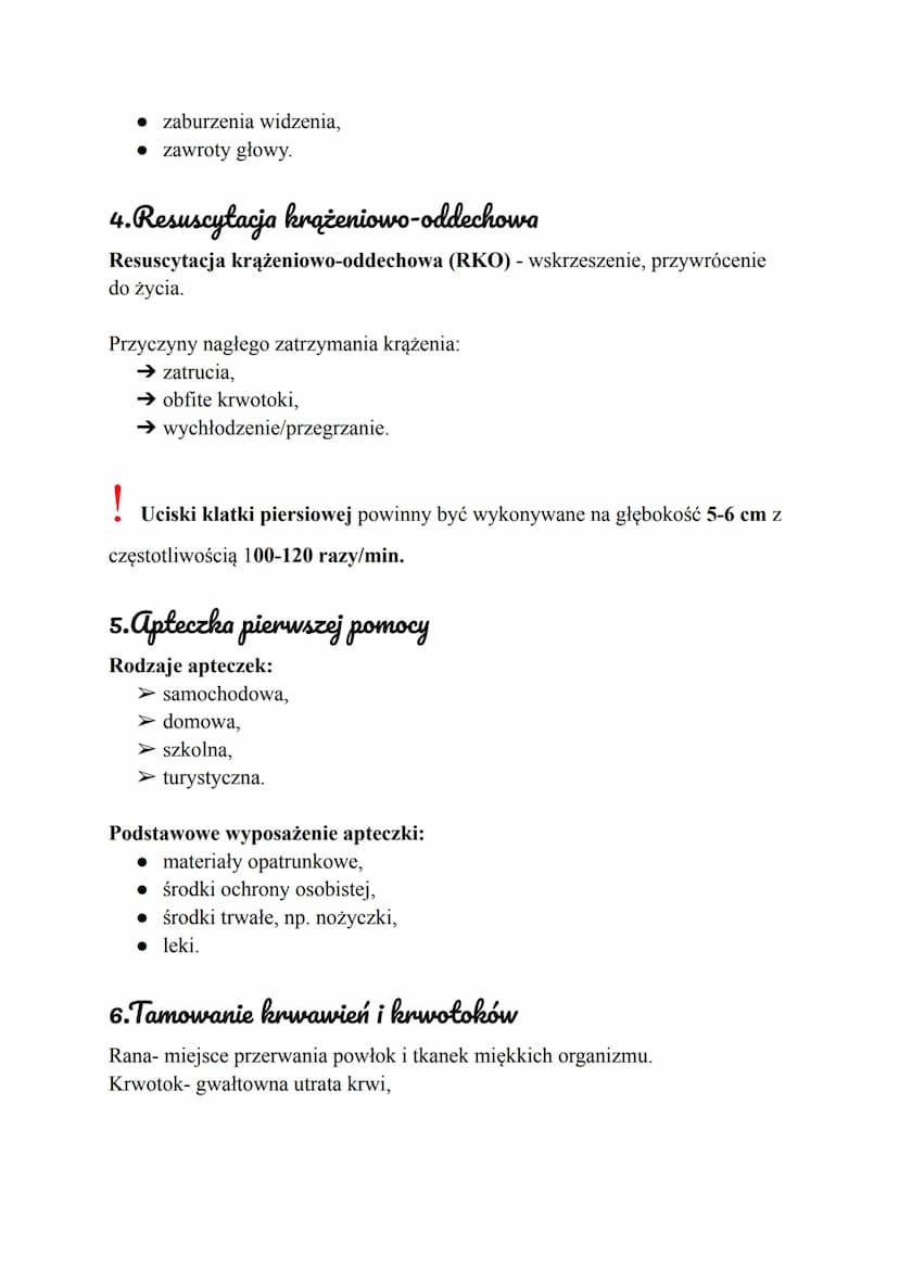 Podstawy pierwszej pomocy
1.Podstawowe wiadomości z zakresu pierwszej pomocy
Pierwsza pomoc- zespół prostych czynności podejmowanych przed p