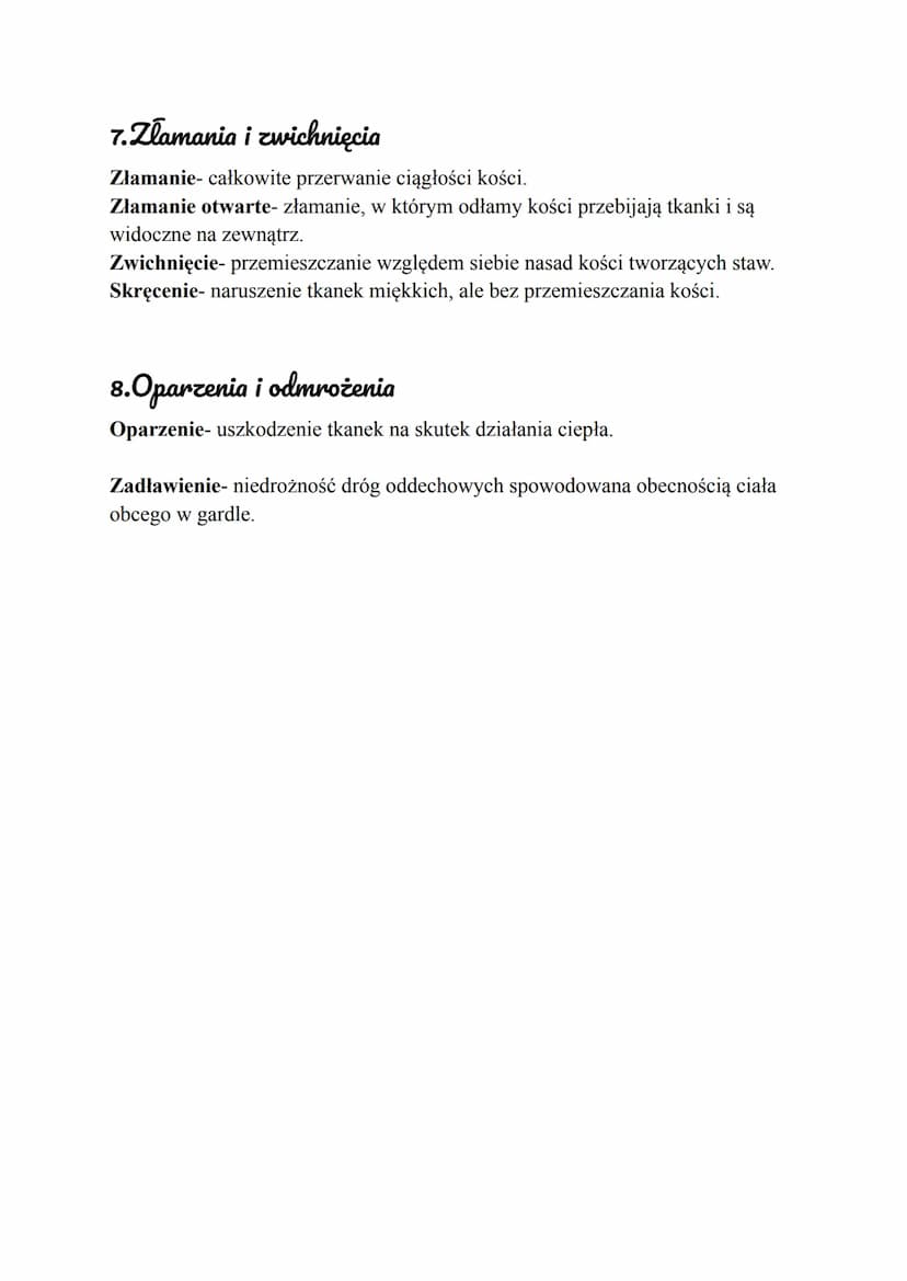 Podstawy pierwszej pomocy
1.Podstawowe wiadomości z zakresu pierwszej pomocy
Pierwsza pomoc- zespół prostych czynności podejmowanych przed p