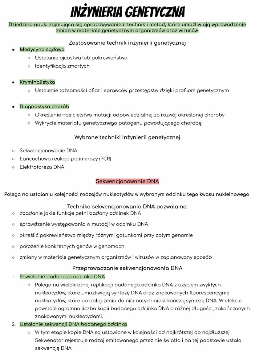BIOTECHNOLOGIA
Dyscyplina naukowa, która zajmuje się wykorzystywaniem organizmów, wirusów lub ich składników
(np. enzymów) do celów praktycz