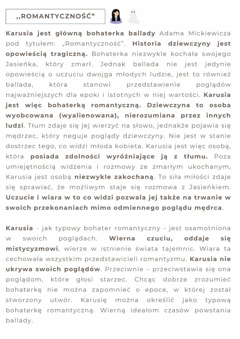 MIŁOŚĆ ROMANTYCZNA
UTWORY
• ,,CIERPIENIA MŁODEGO WERTERA"
• ,,GIAUR"
• ,,KONRAD WALLENROD"
,,ROMANTYCZNOŚĆ"
Miłość romantyczna - romantycy u