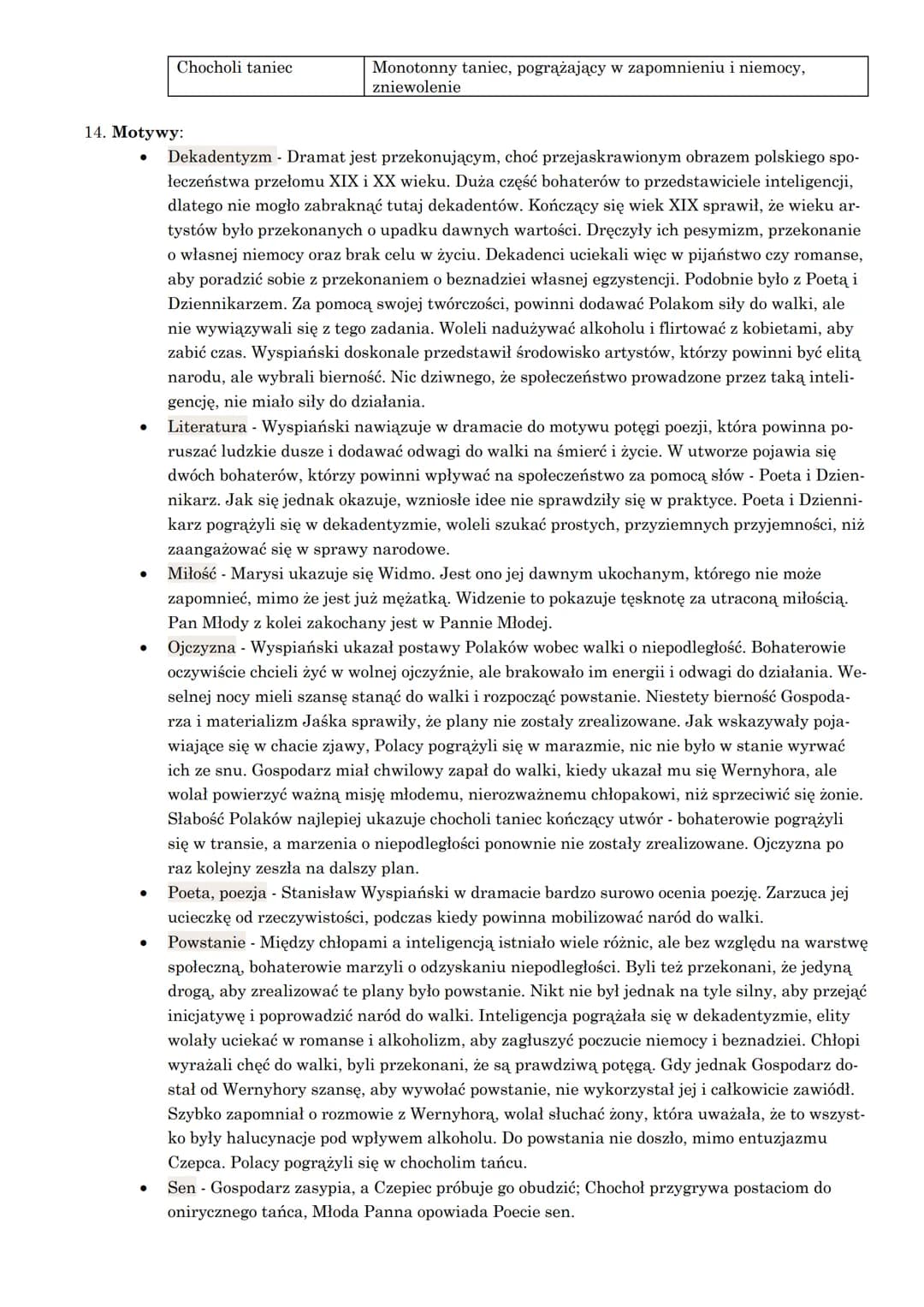 1. Data wydania: 1901
2. Epoka: Młoda Polska
3. Rodzaj: dramat
4. Gatunek: dramat symboliczny
5. Czas akcji: XX wiek
6. Miejsce akcji: Brono