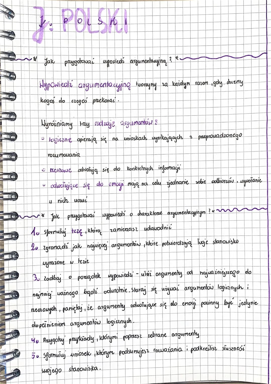 
<p>Wypowiedź argumentacyjną tworzymy za każdym razem, gdy chcemy przekonać kogoś do czegoś. Wyróżniamy trzy rodzaje argumentów: logiczne, k
