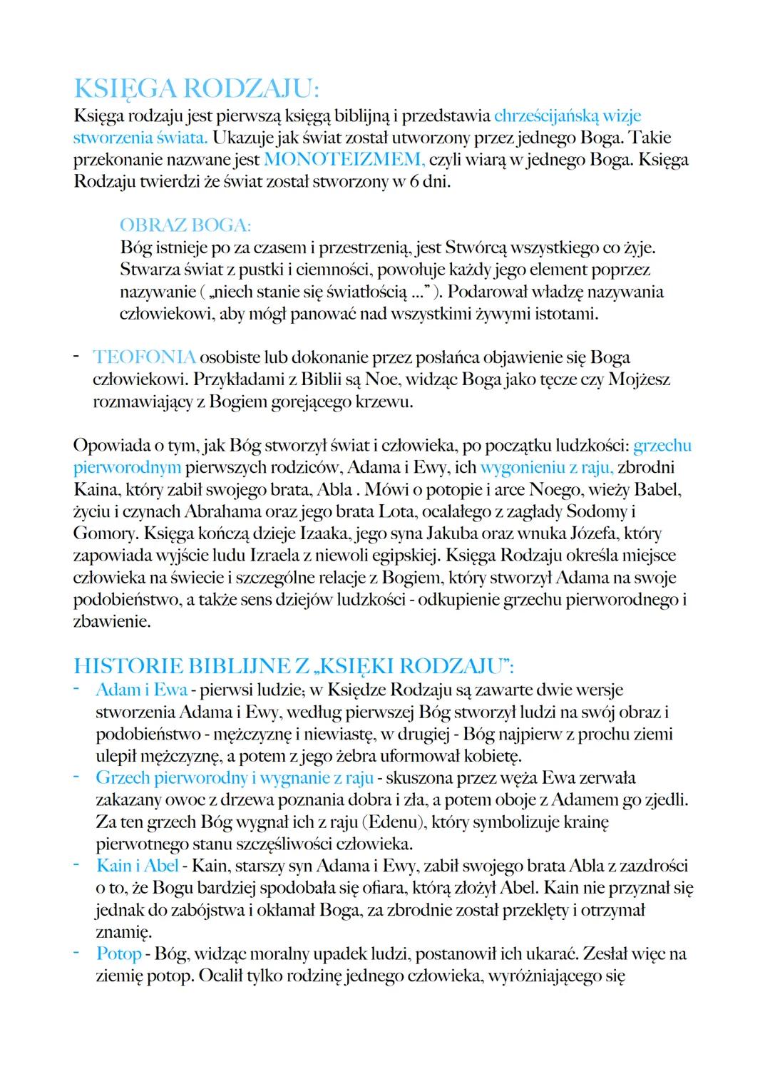 BIBLIA
ZNACZENIE BIBLI:
Biblia wywarła ogromny wpływ na dzieje ludzkości i rozwój cywilizacji.
Dla chrześcijan i Żydów jest źródłem prawd ob