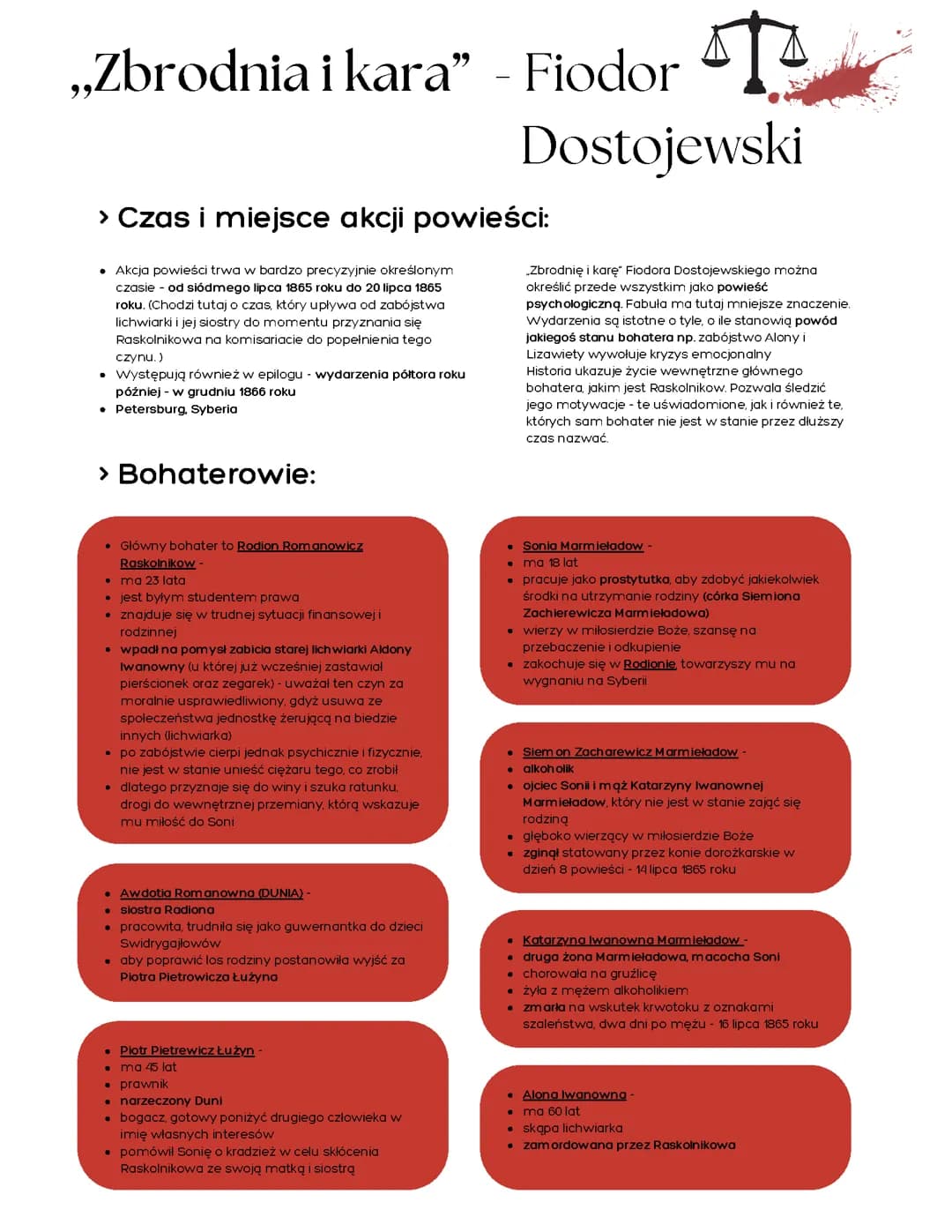 ,,Zbrodnia i kara" - j. polski - Fiodor Dostojewski