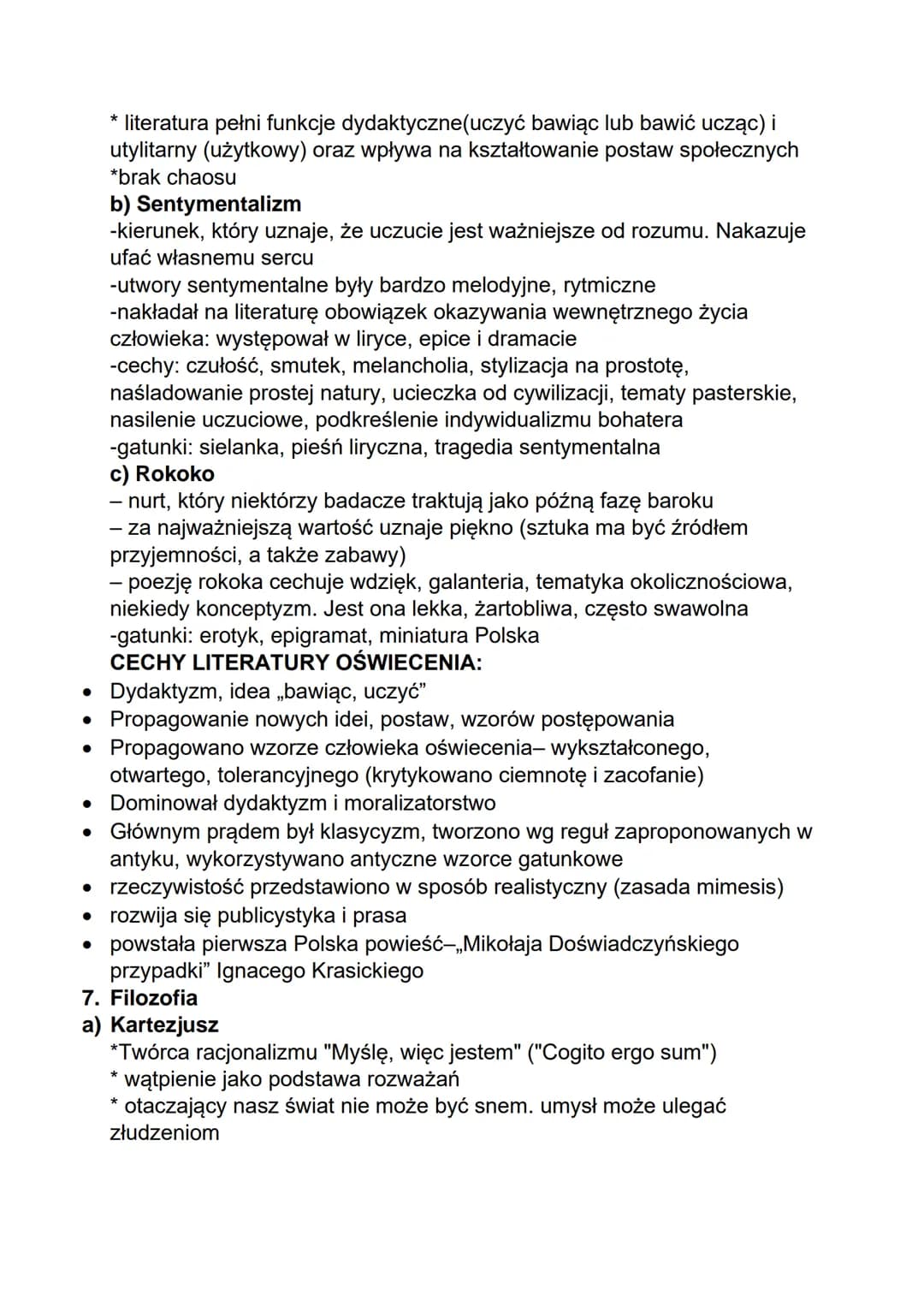 OŚWIECENIE
1. Nazwa-oświecenie to okres w historii Europy zwany także wiekiem
rozumu lub wiekiem filozofów. zaczęto wierzyć w moc oświaty i 
