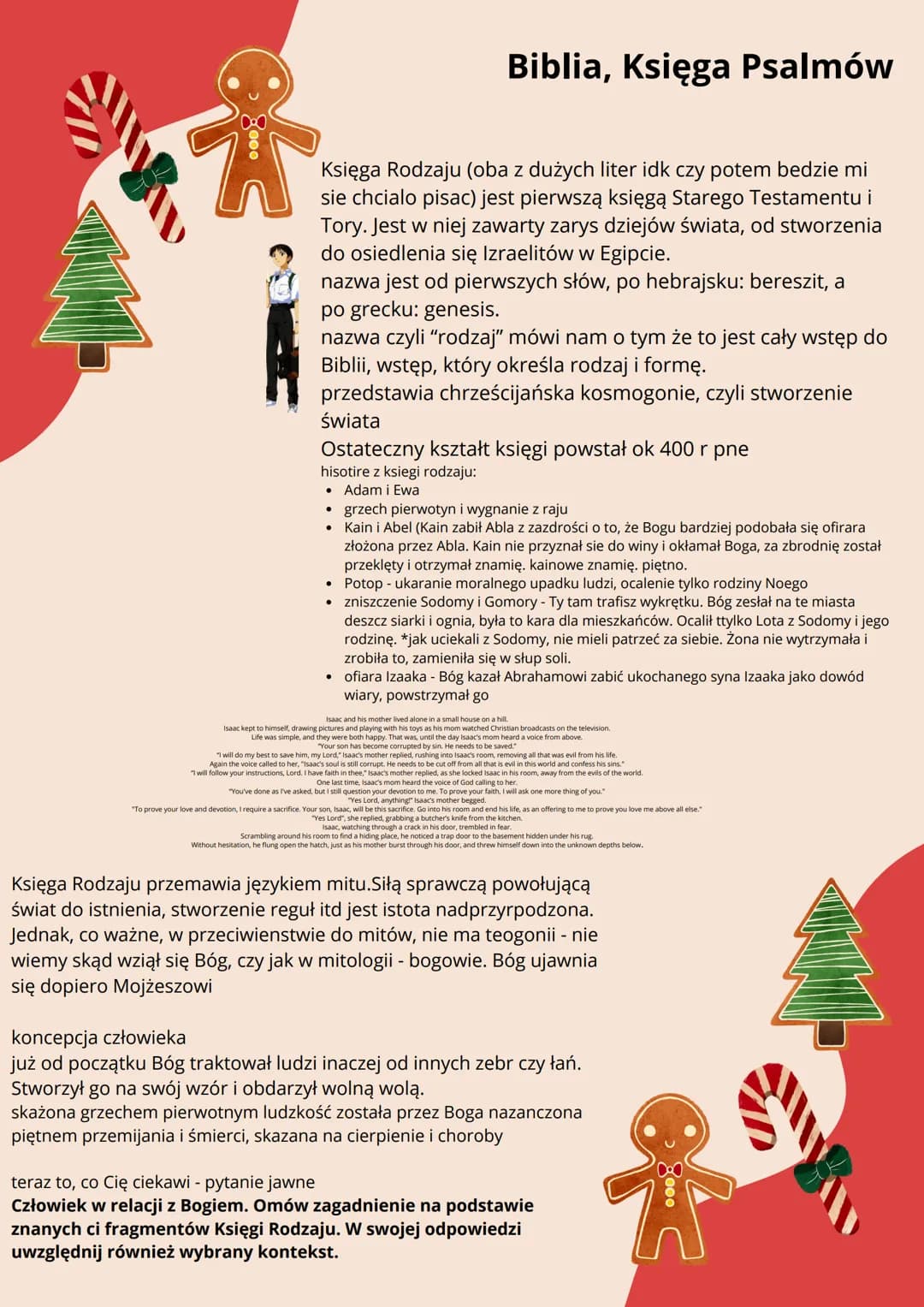 Biblia, Księga Psalmów
Księga Rodzaju (oba z dużych liter idk czy potem bedzie mi
sie chcialo pisac) jest pierwszą księgą Starego Testamentu