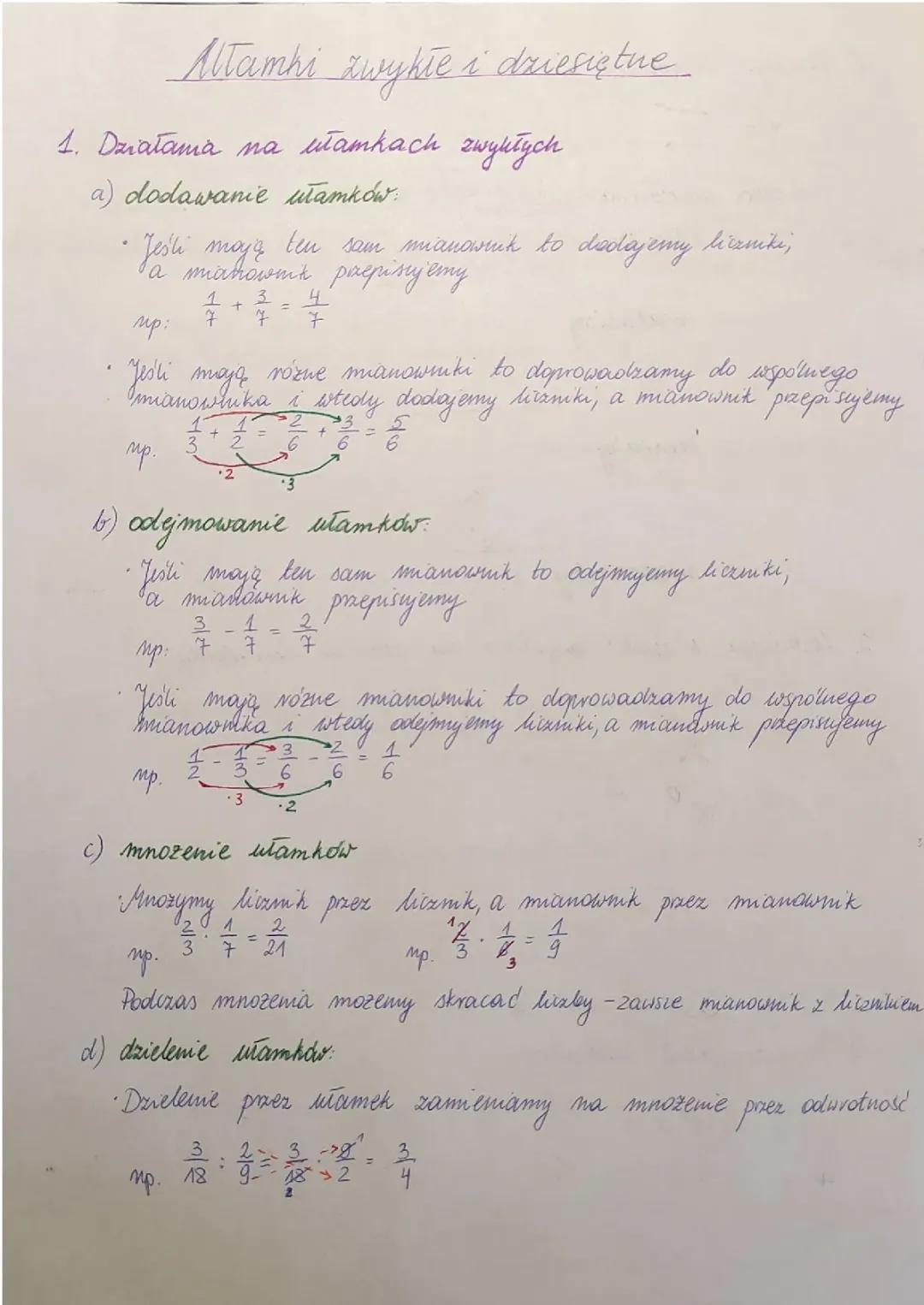 Zrozum ułamki na egzamin ósmoklasisty – zwykłe i dziesiętne
