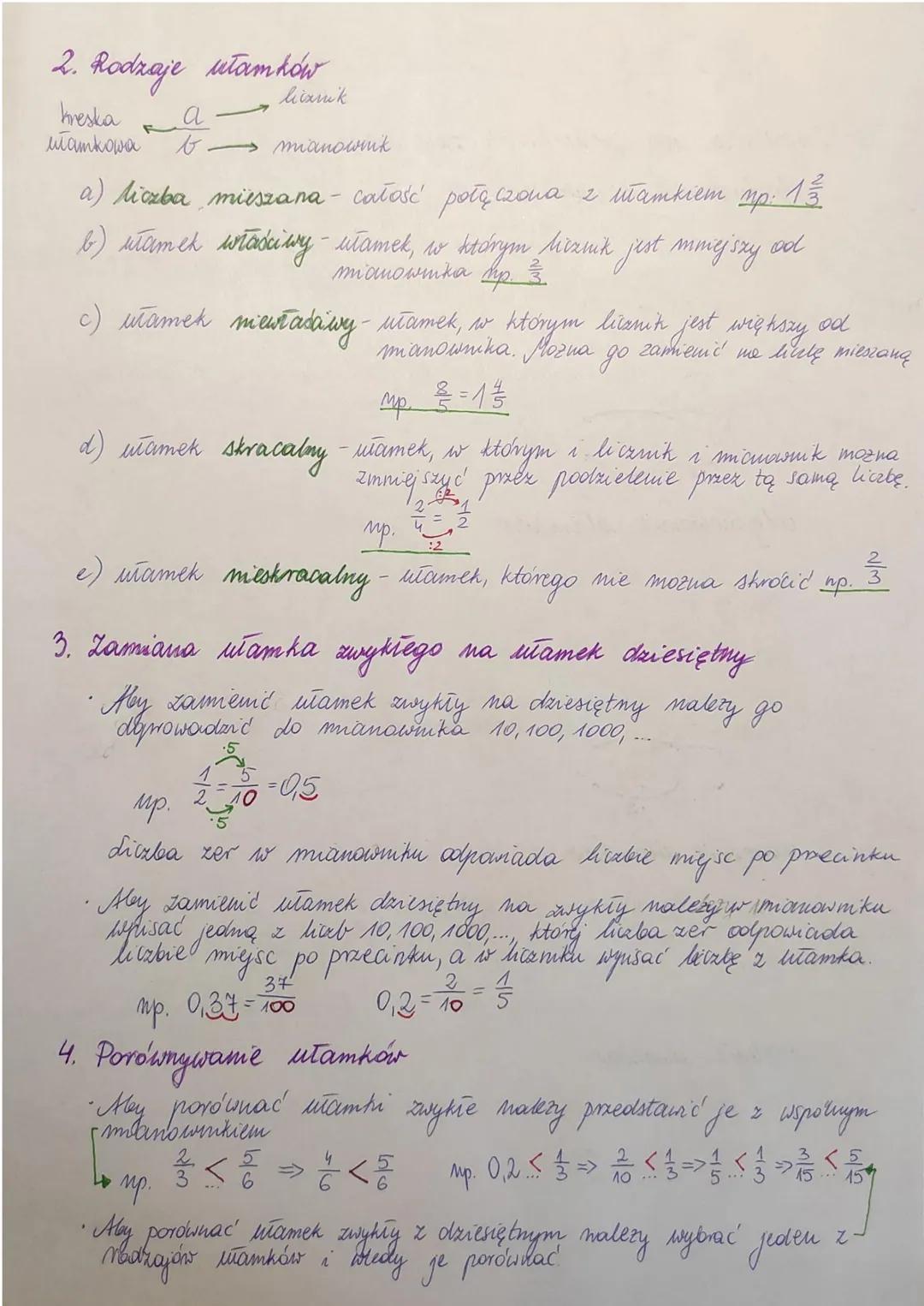 1. Działama na utamkach zwykłych
a) dodawanie ułamków:
Altamhi_ zwykłe i dziesiętne
Jeśli mają ten sam mianownik to
Sa mahownik prrepisujemy