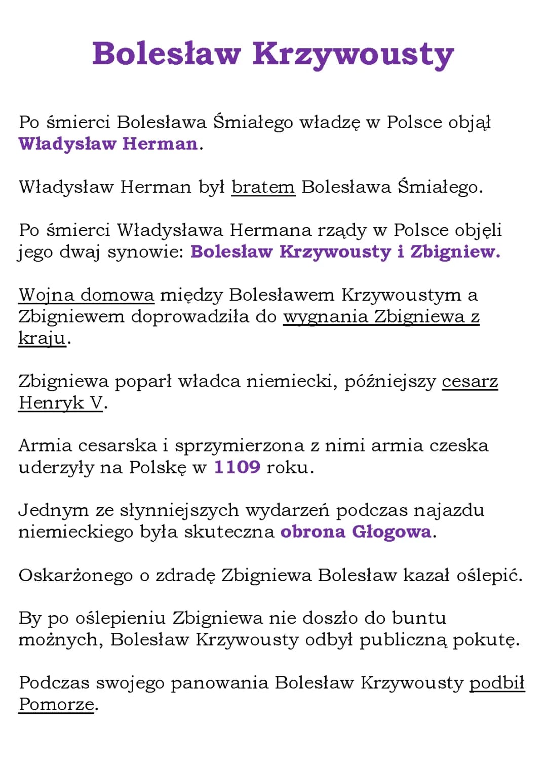 Bolesław Krzywousty - Najważniejsze Informacje i Ciekawostki