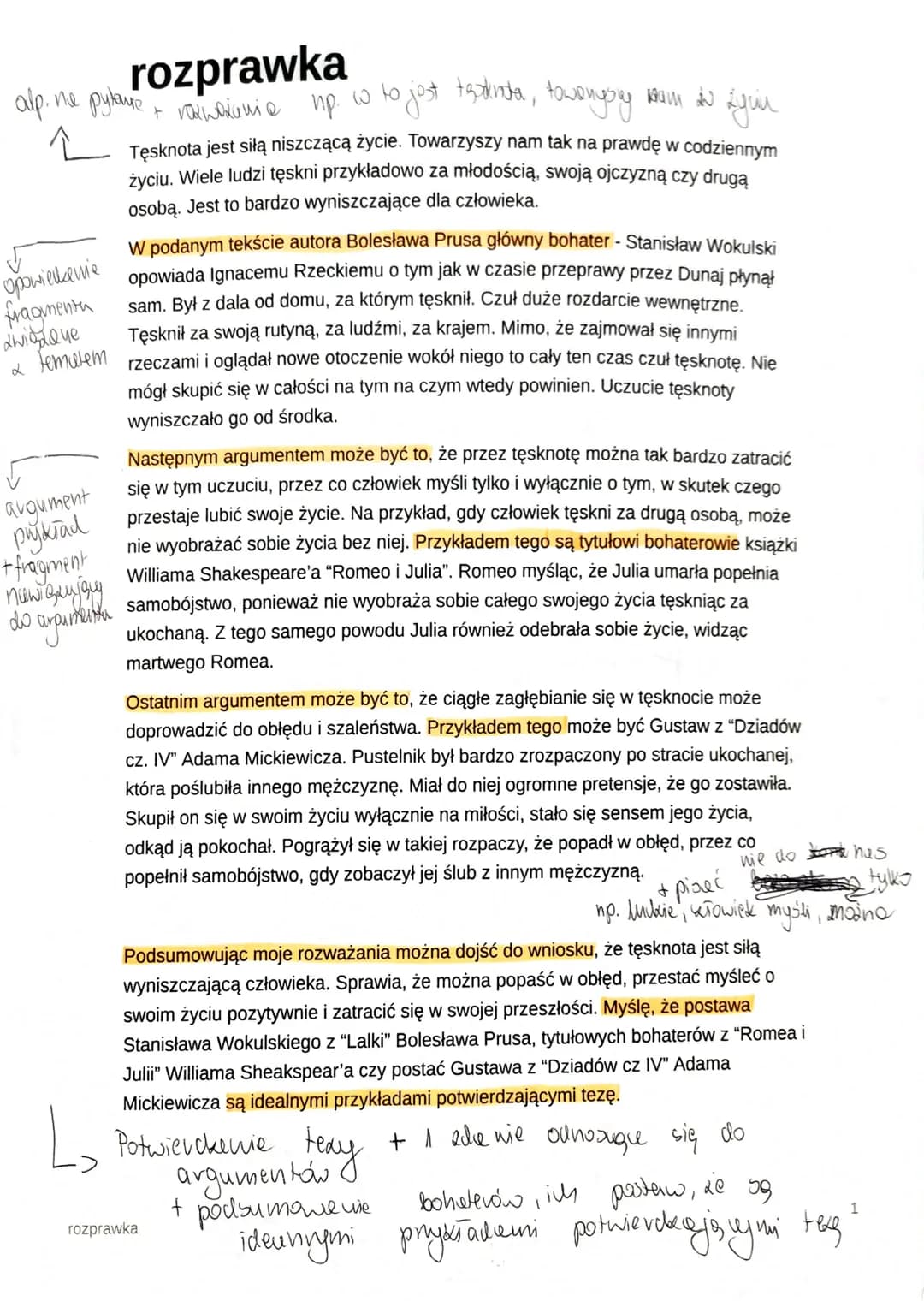 alp. ne pytaure
소
opowiedzenie
fragmenta
awiodone
tematem
L
5
argument
paykiad
+ fragment
now Quijary
do arjoutentu
rozprawka
+ vozwalanie
L