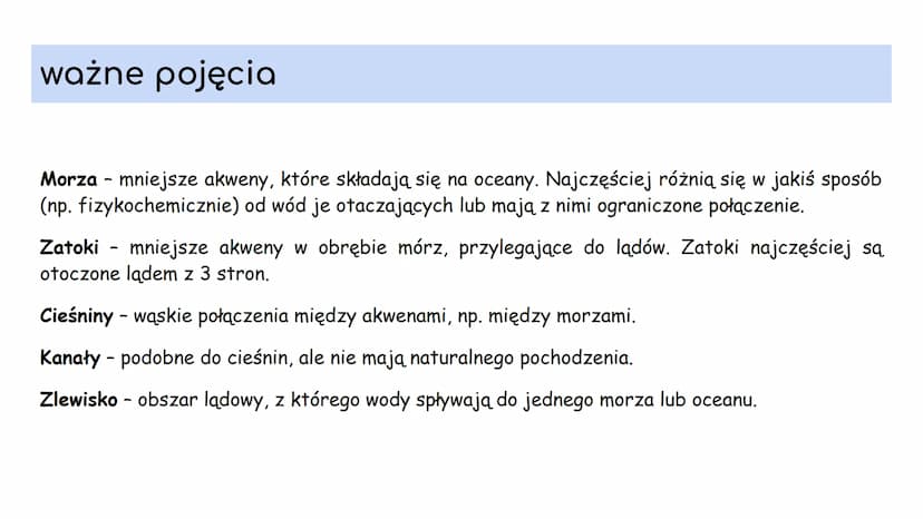 1. ZASOBY WODY NA ZIEMI 1. Podział wody na Ziemi
Całkowite zasoby wodne Ziemi są stałe i wynoszą około 1,386 mld km3. Woda znajduje się w ci