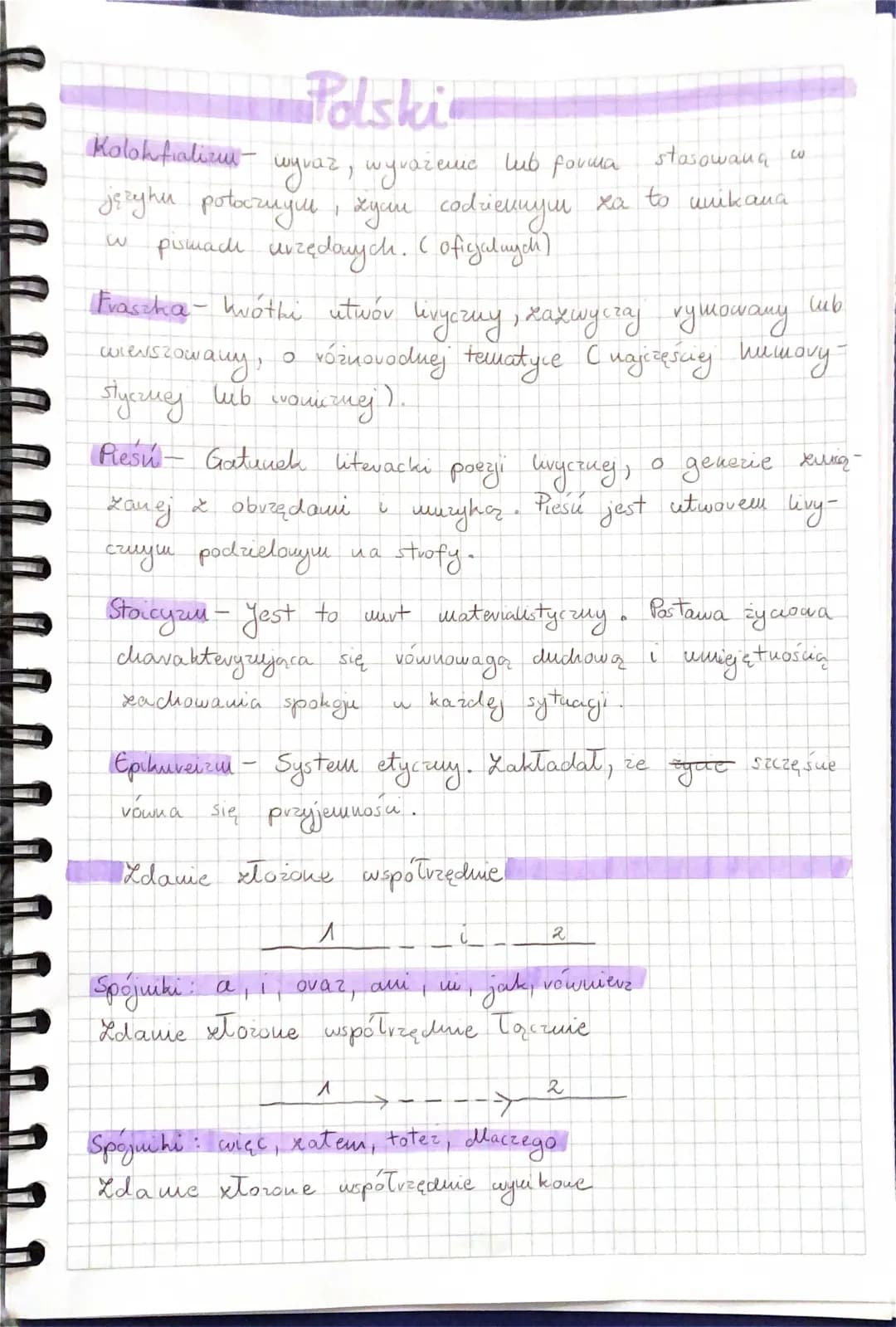 zagadnienia dział l klasa 8