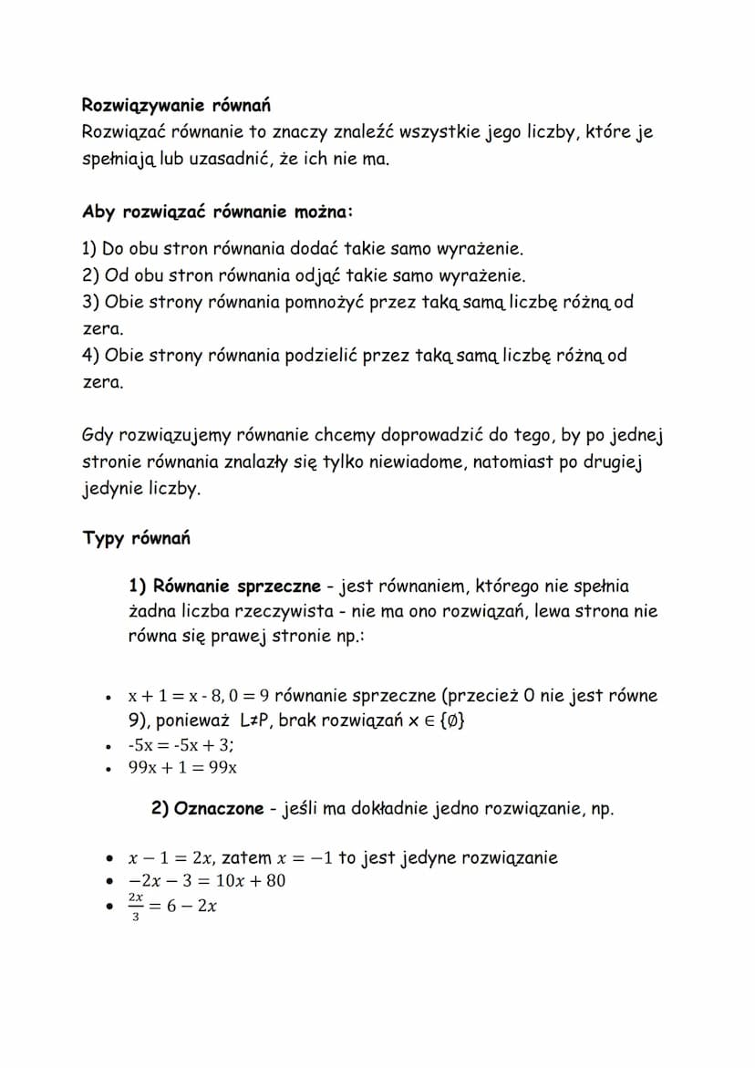 Wyrażenia algebraiczne i równania
Wyrażenie algebraiczne - wyrażenie w którym występują litery
(zmienne) oraz liczby, połączone są znakami d