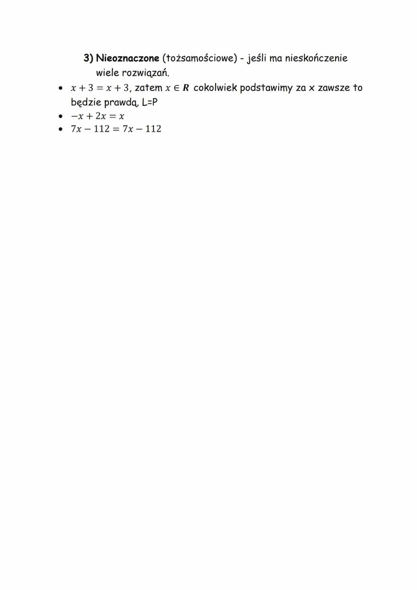 Wyrażenia algebraiczne i równania
Wyrażenie algebraiczne - wyrażenie w którym występują litery
(zmienne) oraz liczby, połączone są znakami d