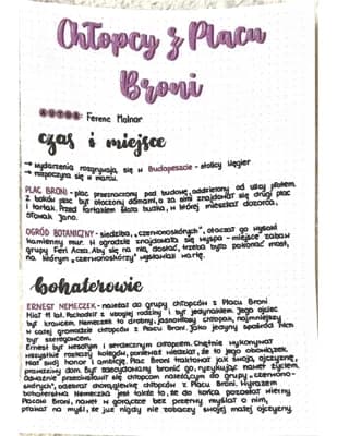 Know Chłopcy z placu broni -streszczenie ,notatka  thumbnail